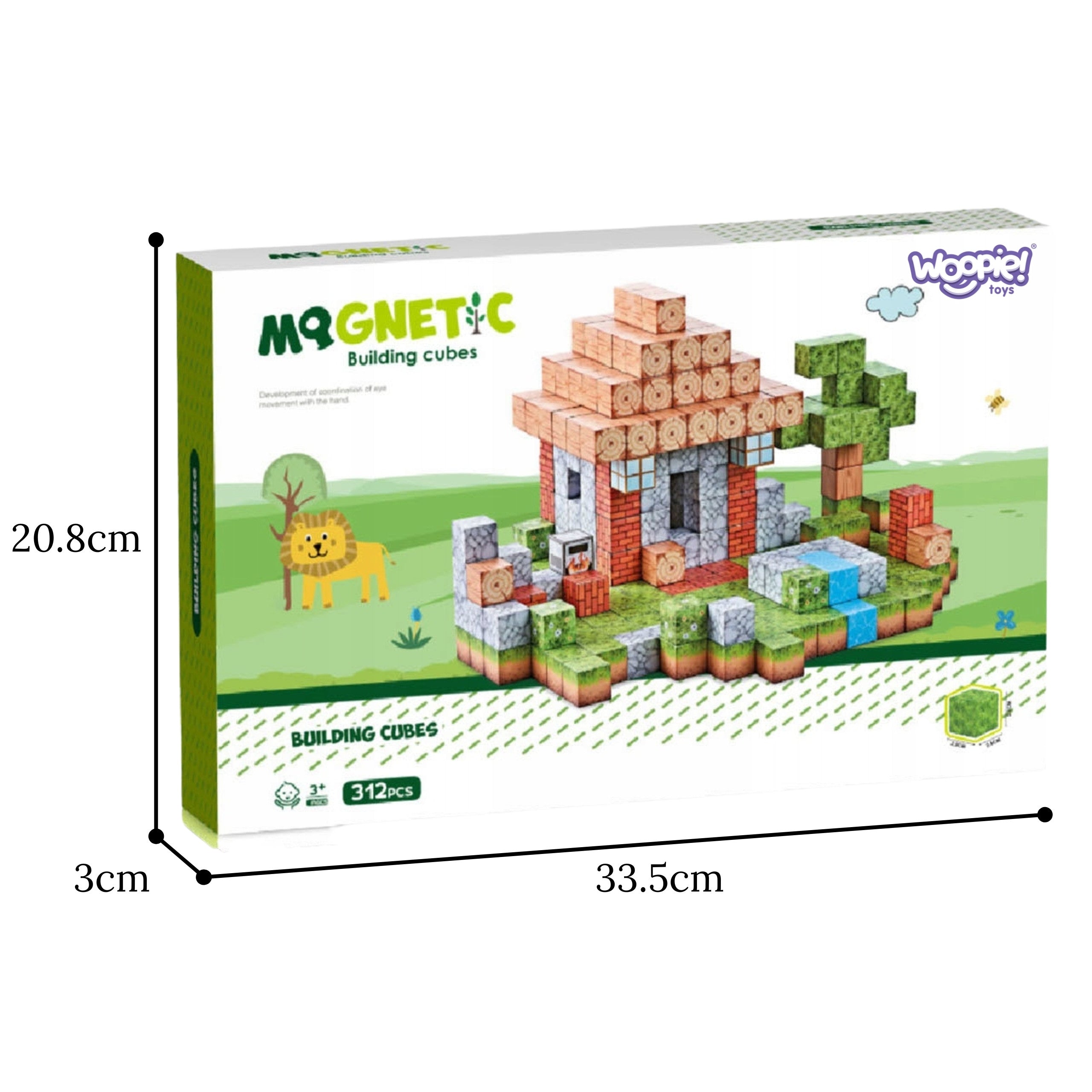 Woopie Магнитни строителни блокове World Of Blocks 108 бр.