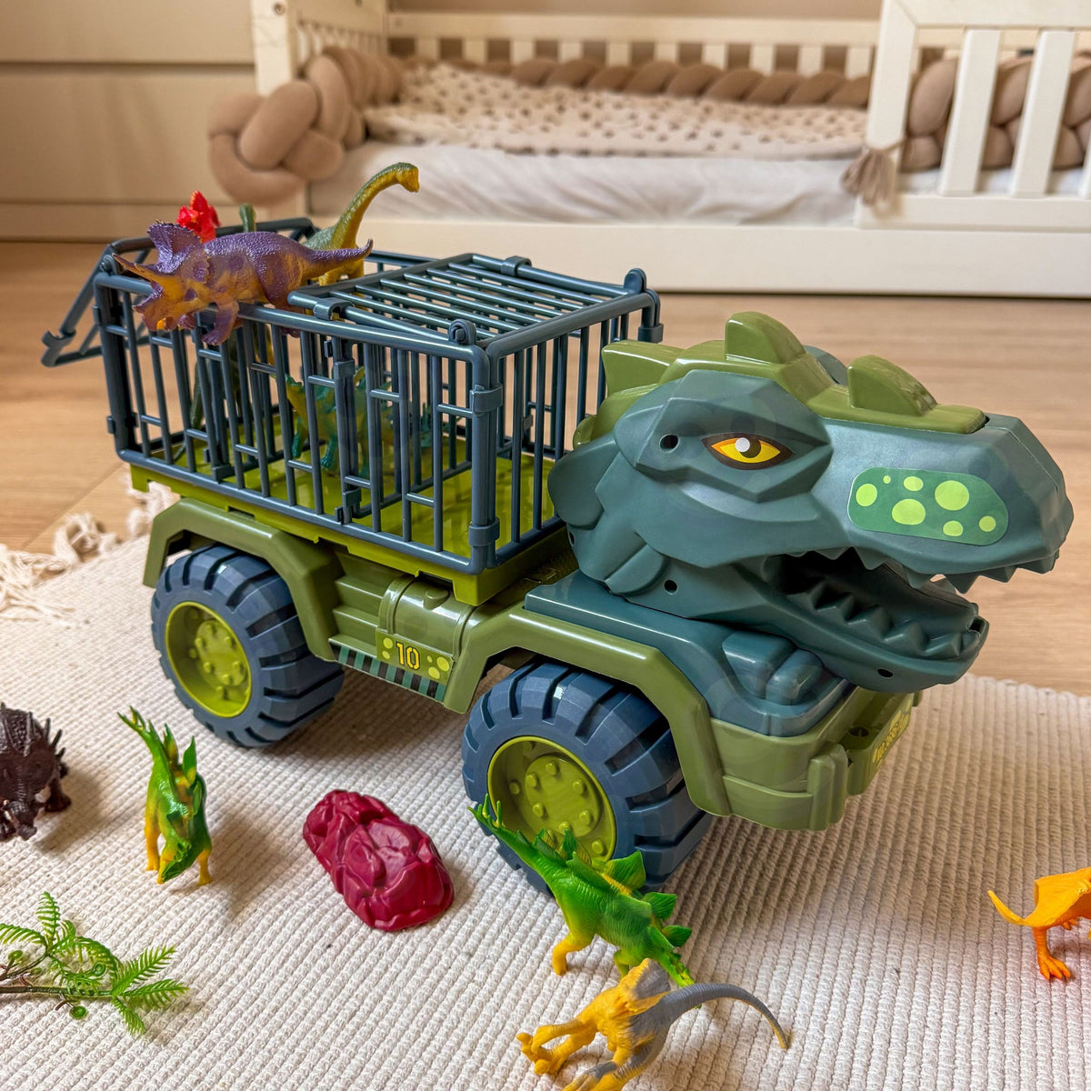Woopie Dinosaur Truck Transporter figurák