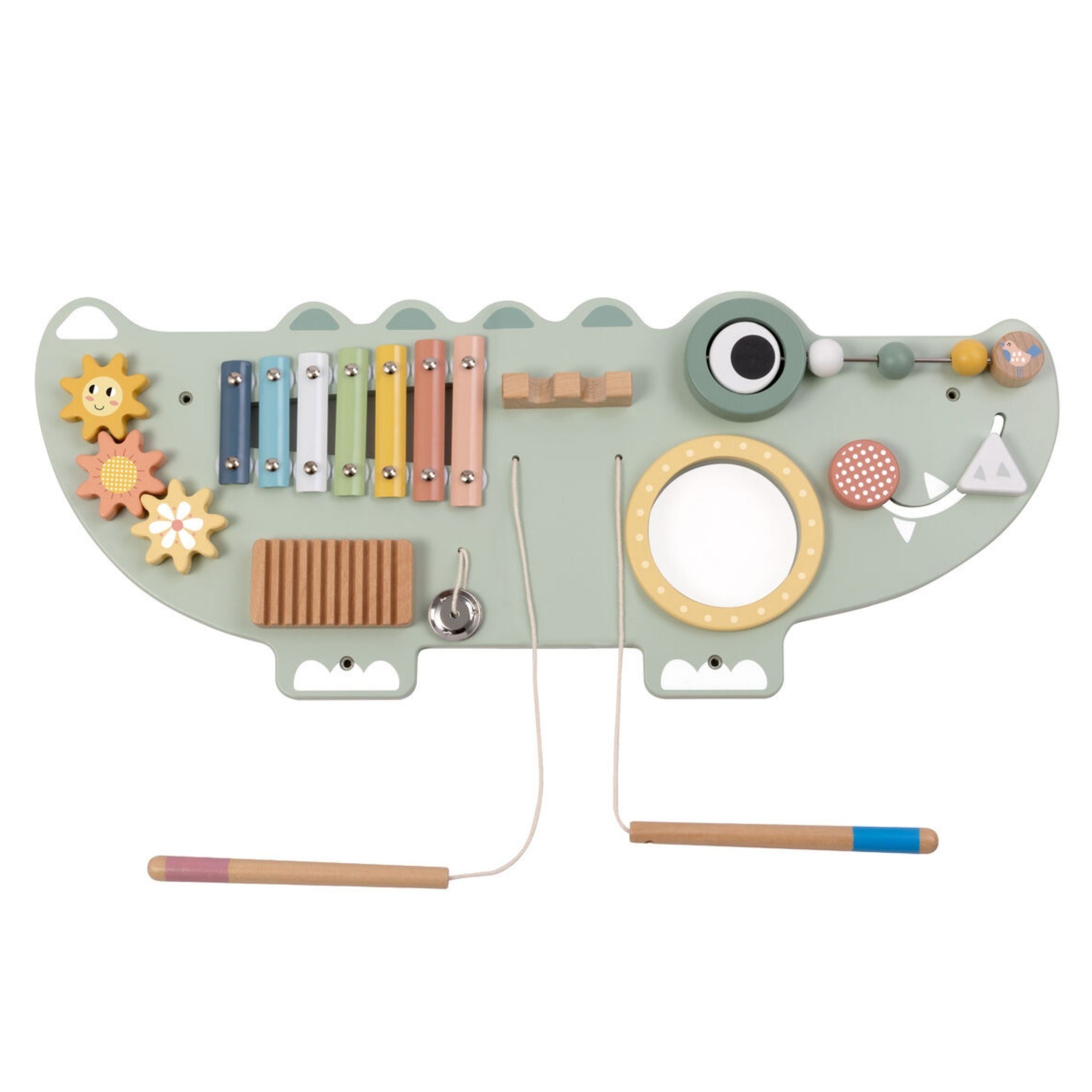 Tooky Toy Wooden Manipulative Board Crocodile 3 Pcs.