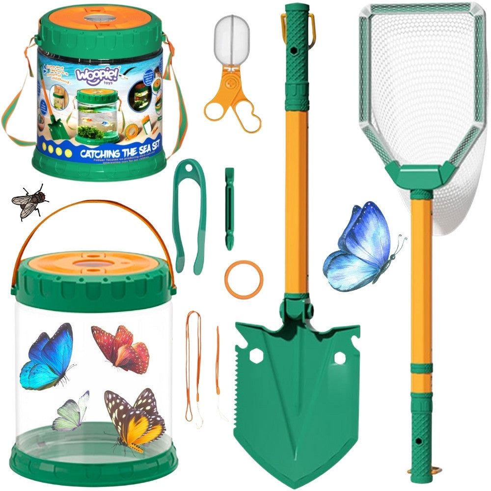 Woopie Discovery Little Nature Explorer Set Insect Net Butterfly Fish Container