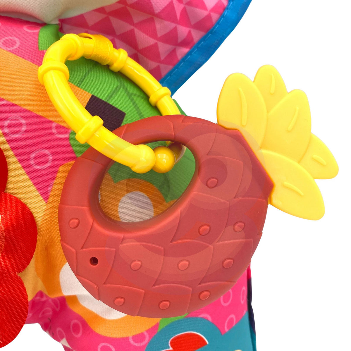 Woopie Baby Pillow Croissant Interactive Educational Mat Rattle Teether