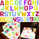 Masterkidz Прозрачни цифри и букви 38 бр Монтесори
