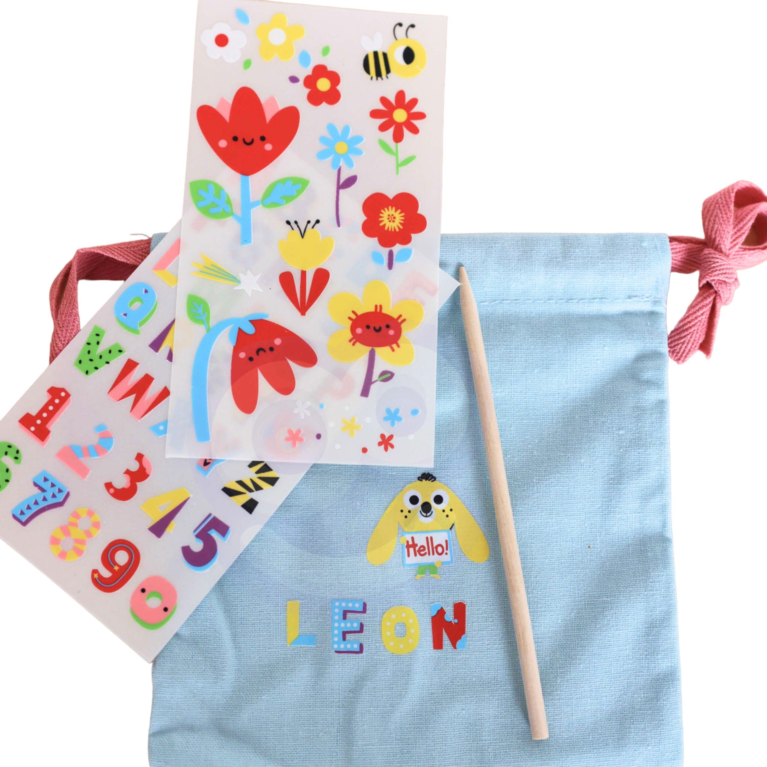 Woopie Art&fun Diy Bag Decorating Kit - Make A Bag With Your Child's Name