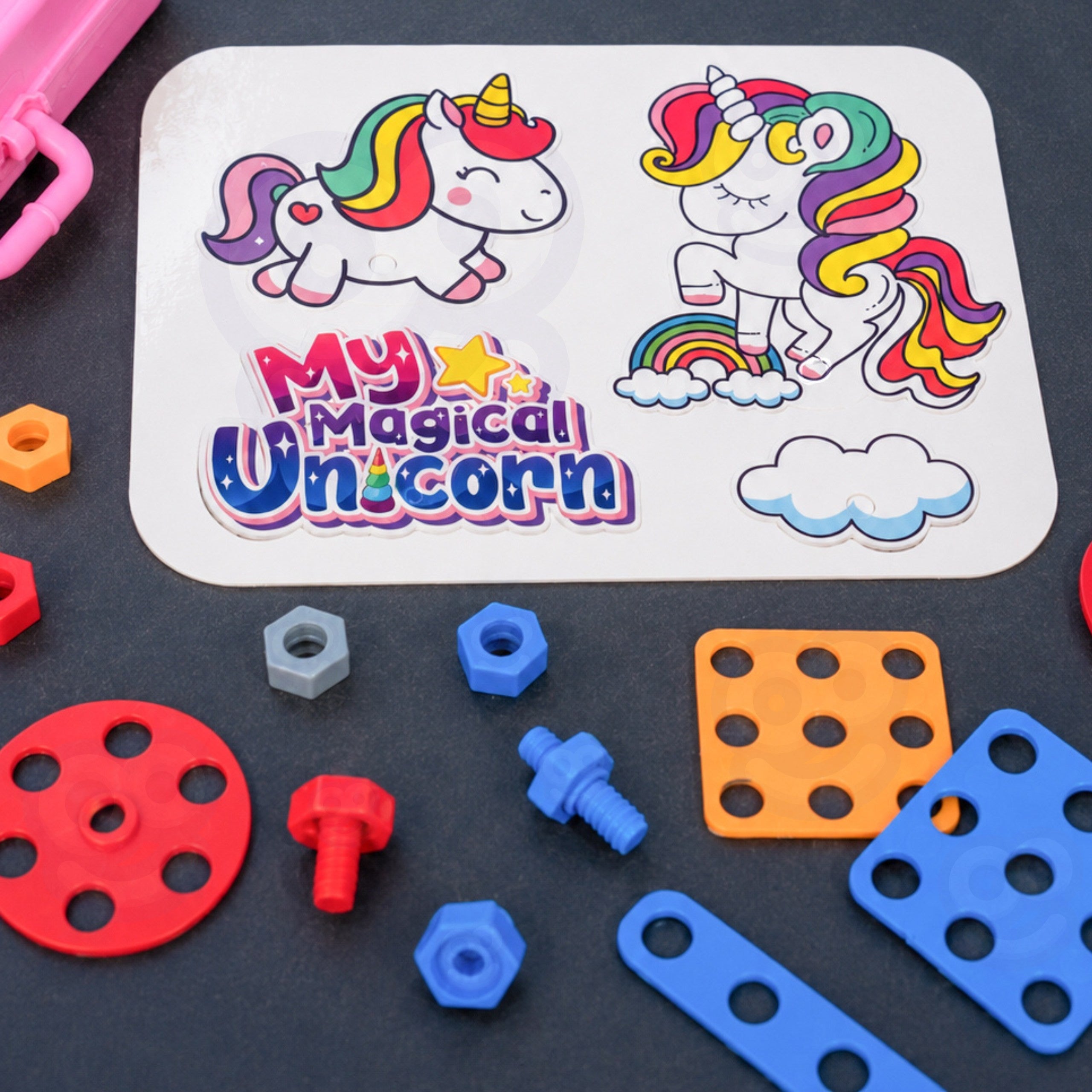 3d Diy Twisting Blocks Woopie Unicorn