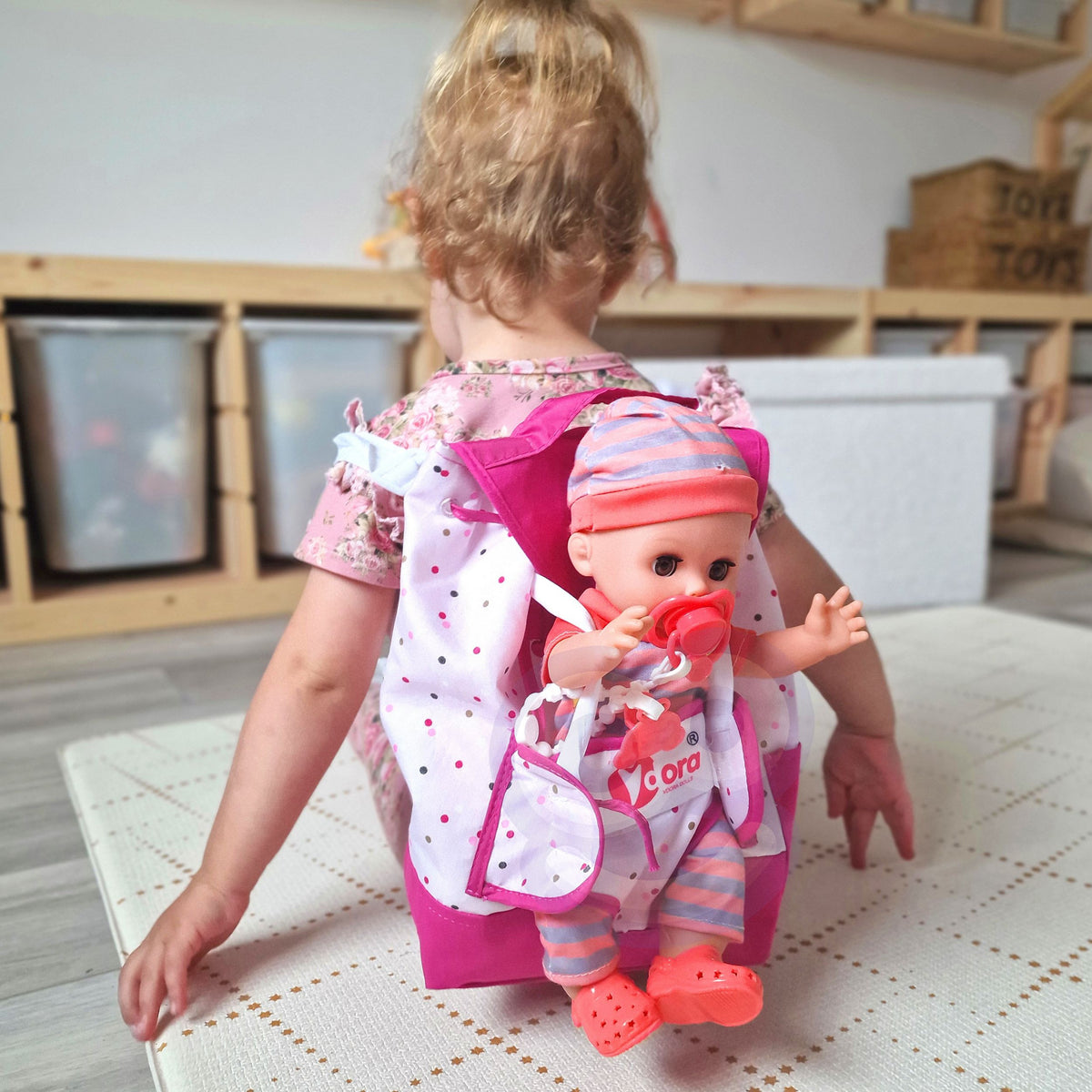 Conjunto de boneca Woopie Royal Babysitter com acessórios 19 peças.