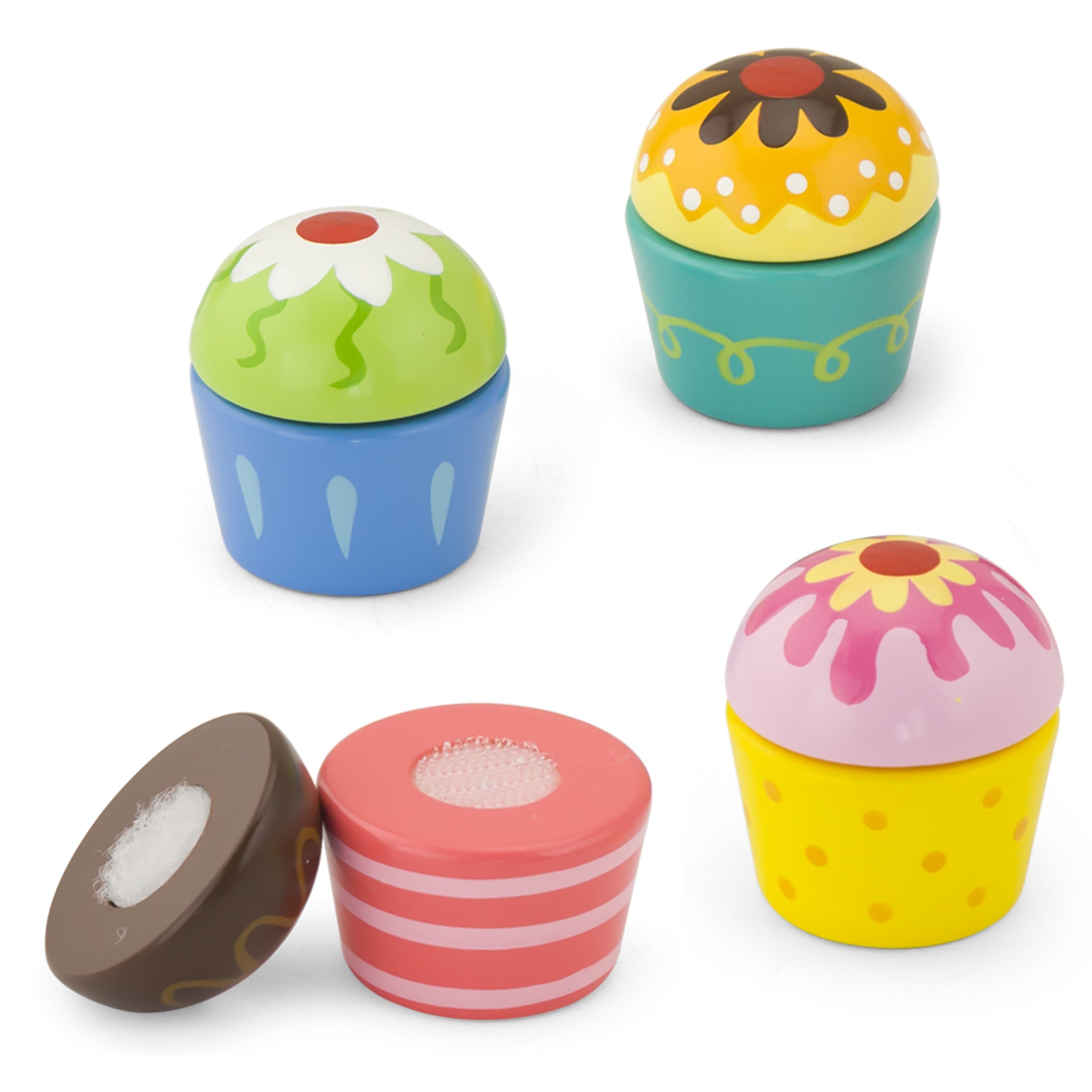 Viga Houten Koekjes Cupcakes 4 St