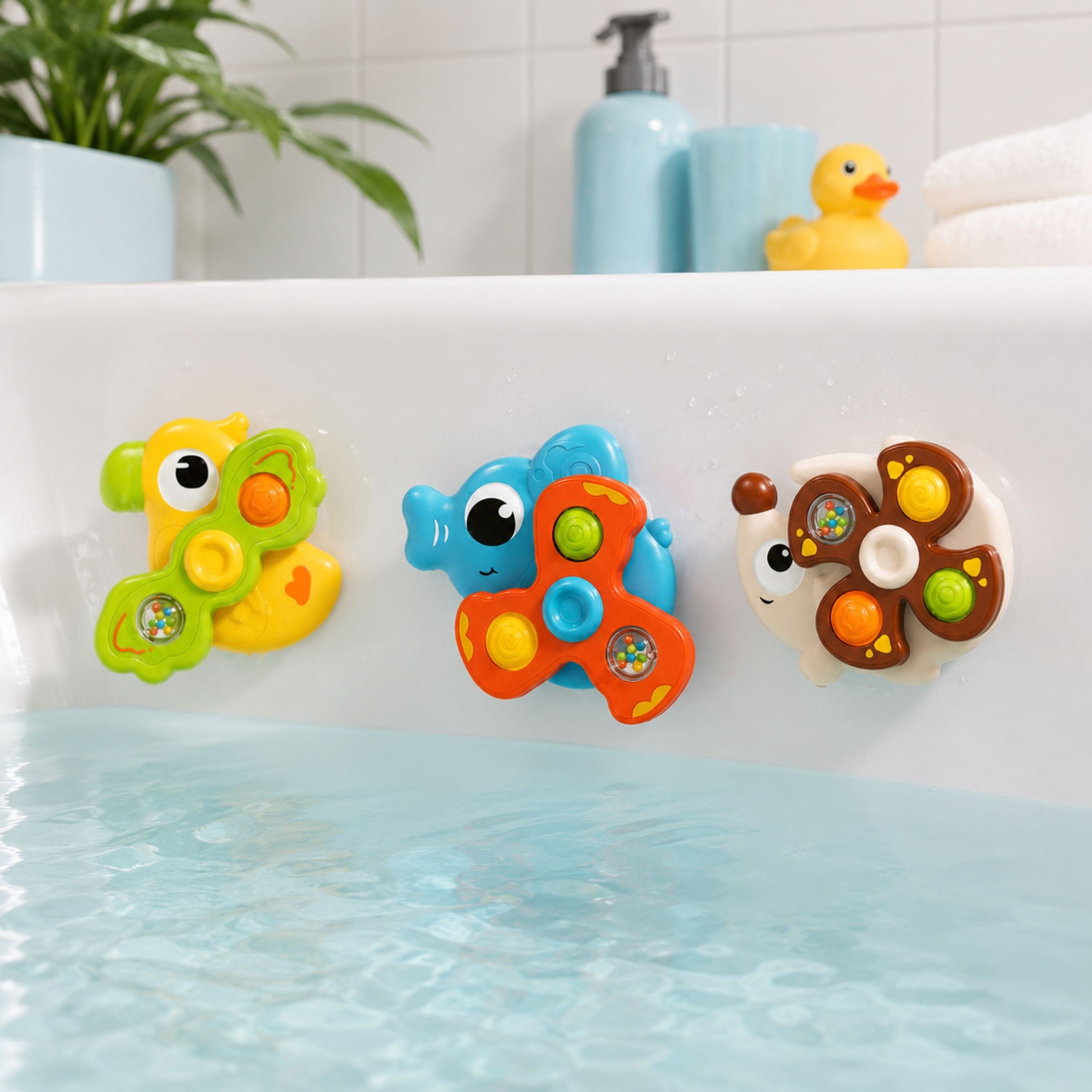 Woopie Baby Sensory Spinners Sugkoppar Djur 3 st.