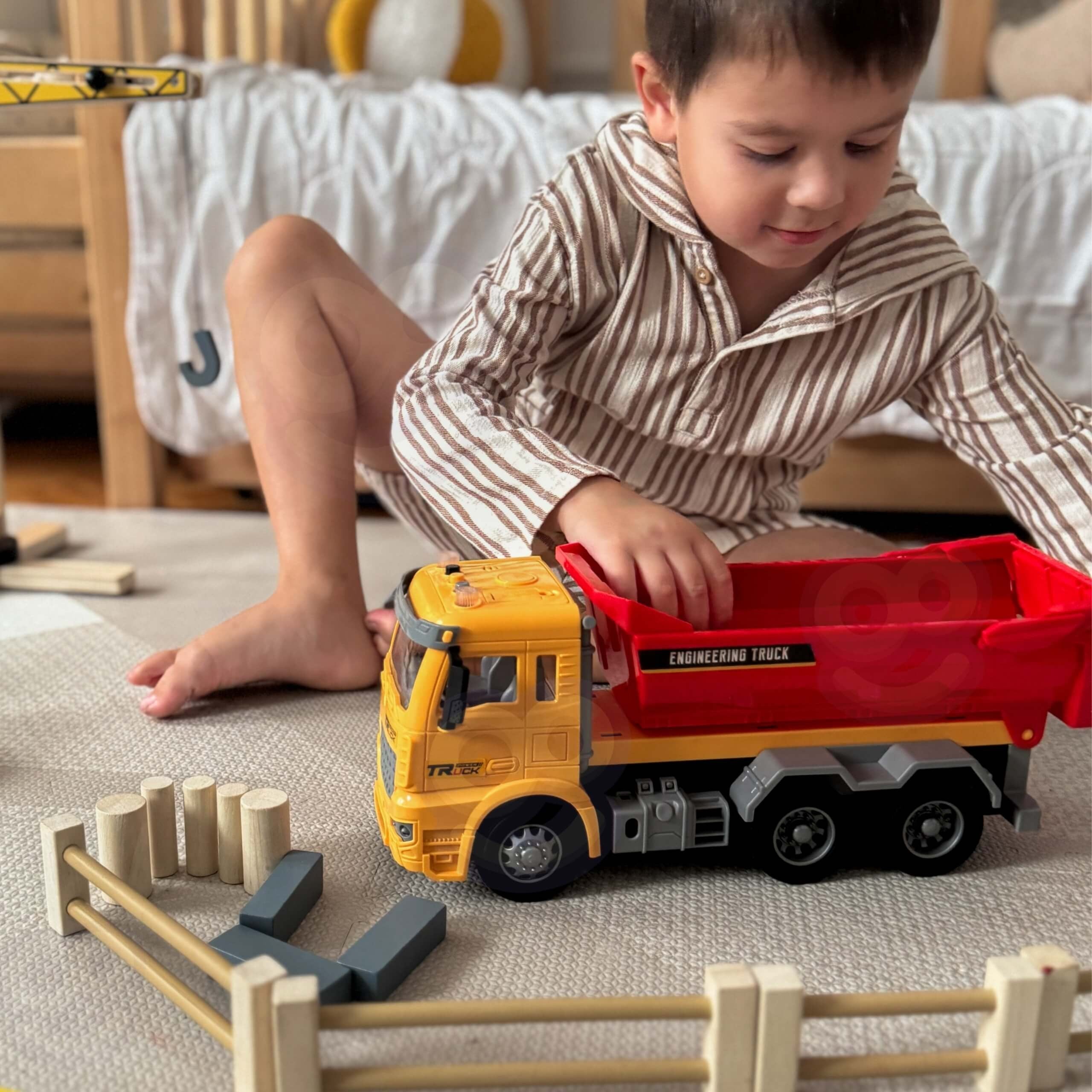 Woopie 1:12 konstruktion dumper med lys- og lydeffekter
