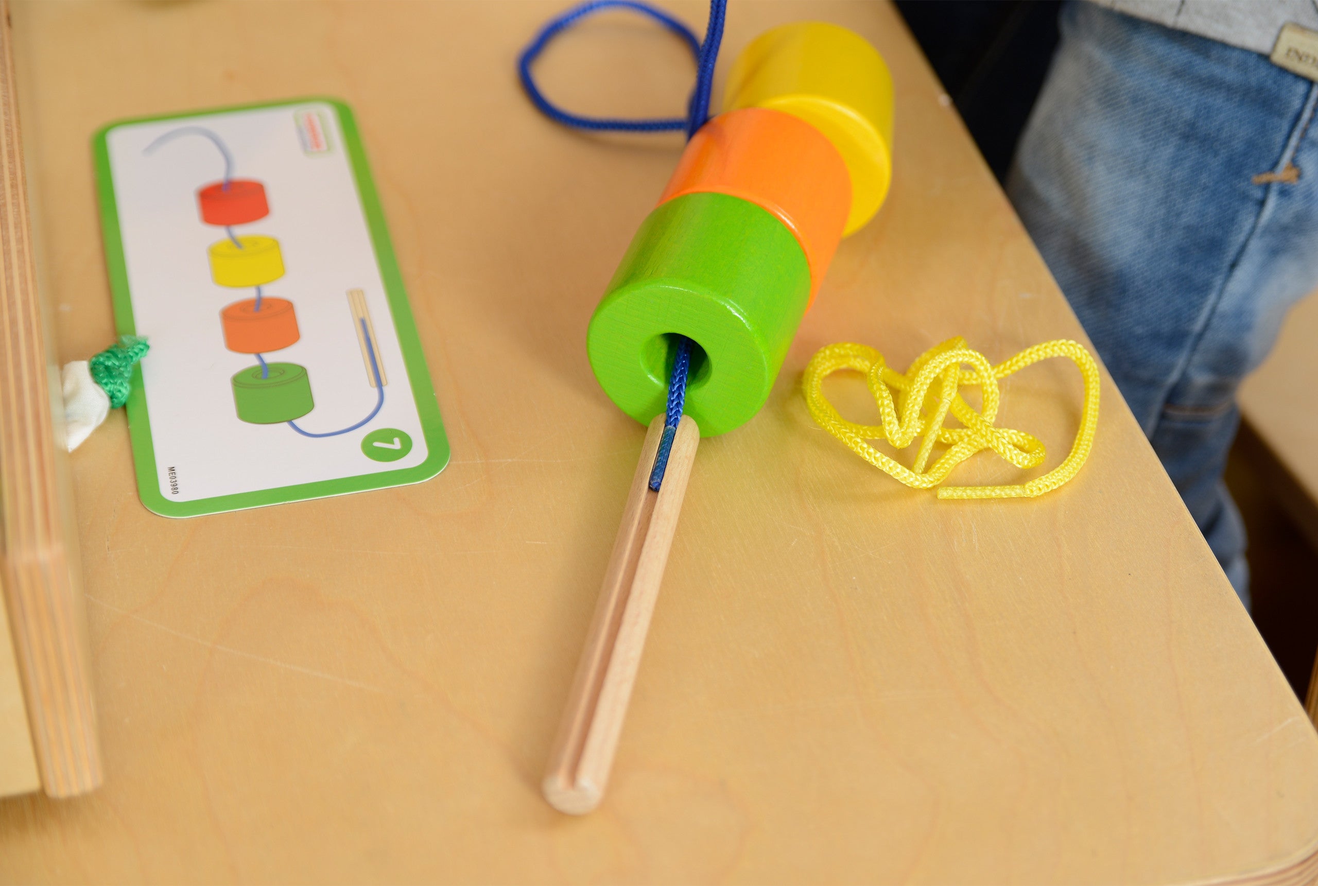 Masterkidz stor Montessori blondetråder i træ