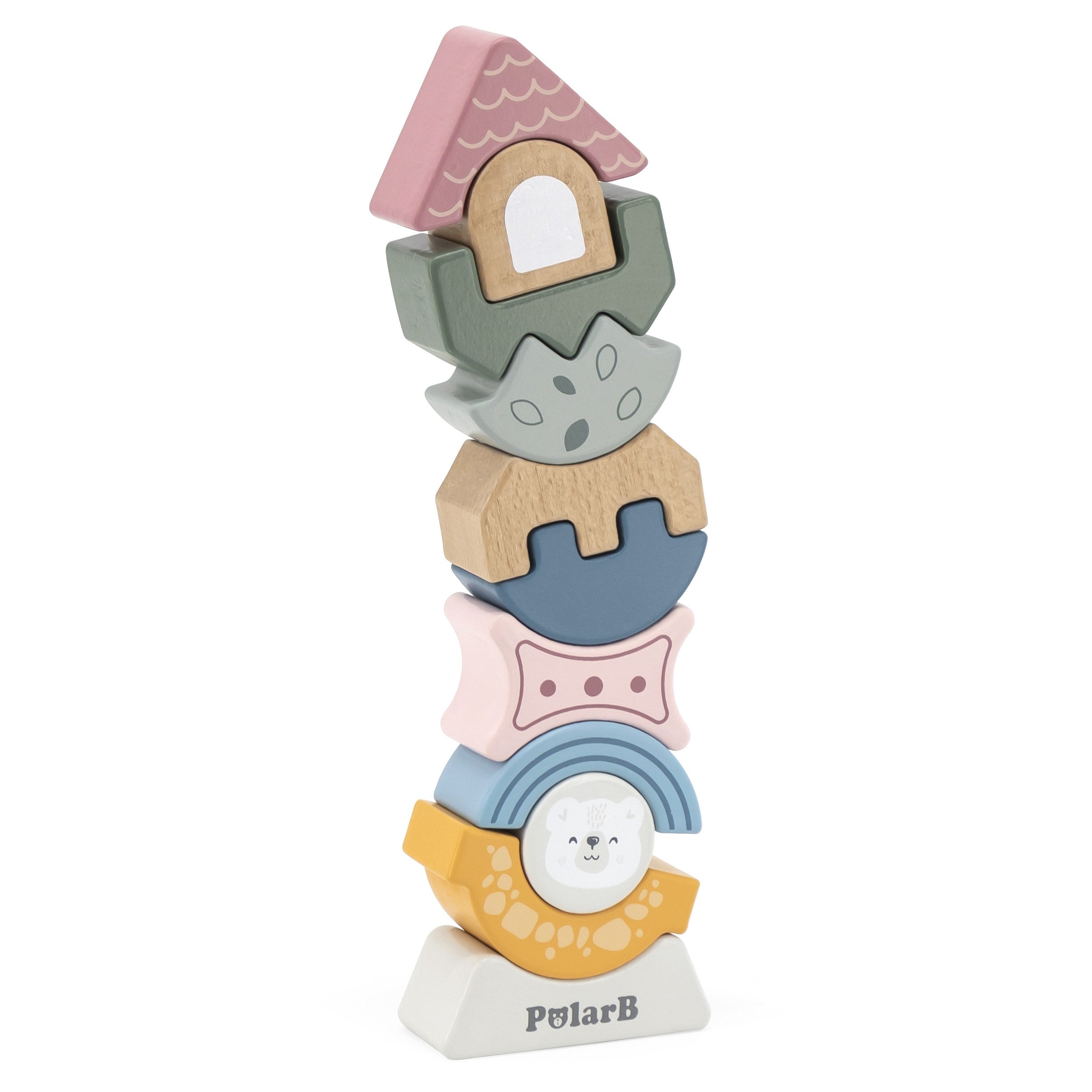 Viga Polarb Wooden Balancing Tower Puzzle