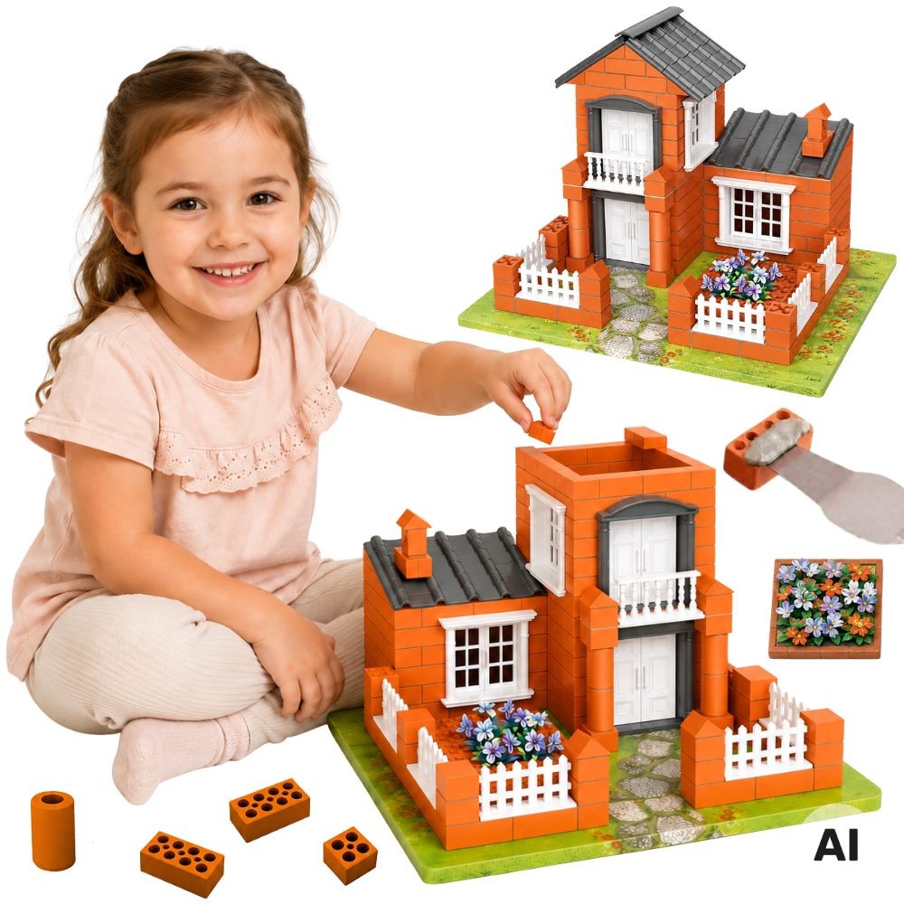 Woopie Brick Villa Construction Set 458 Pieces Building House For Children 3+