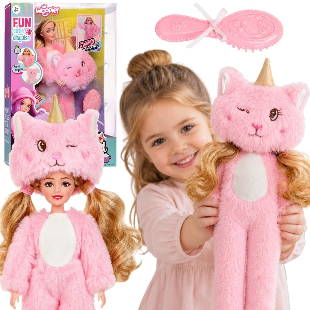 Woopie Royal Emi Doll In Pink Teddy Bear Costume