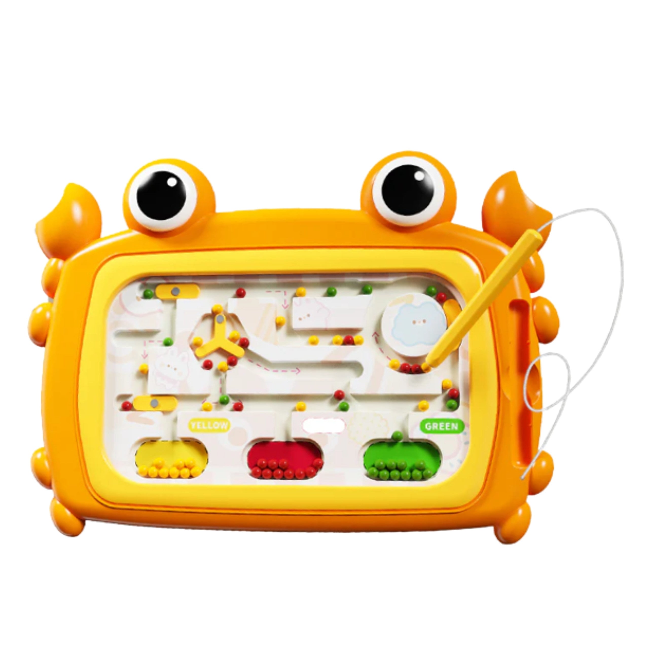 Woopie Montessori mágnestábla Rák labirintus narancs