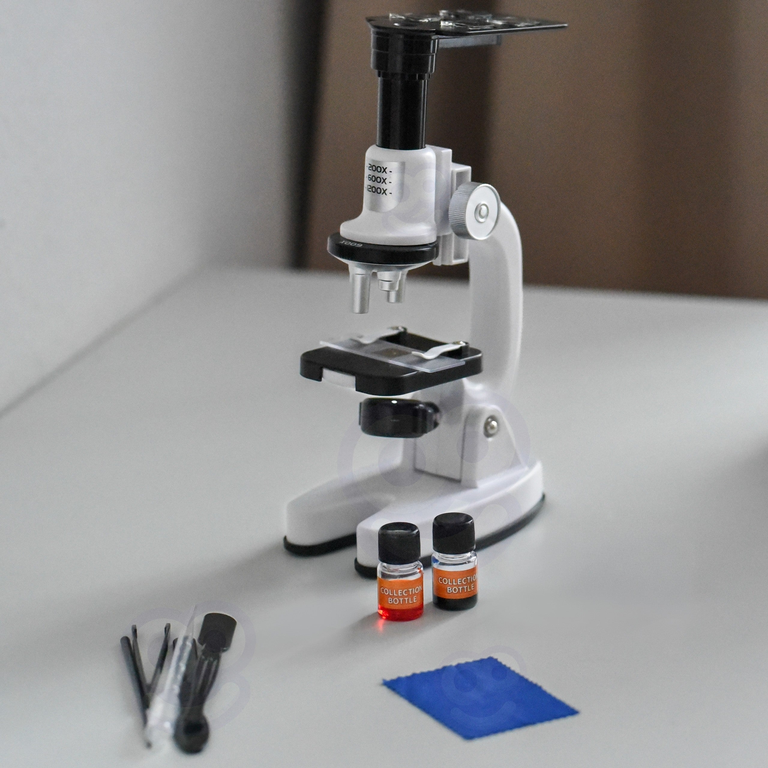 Microscopio digitale a LED Woopie Zoom 1200x Xxl Kit con adattatore per smartphone