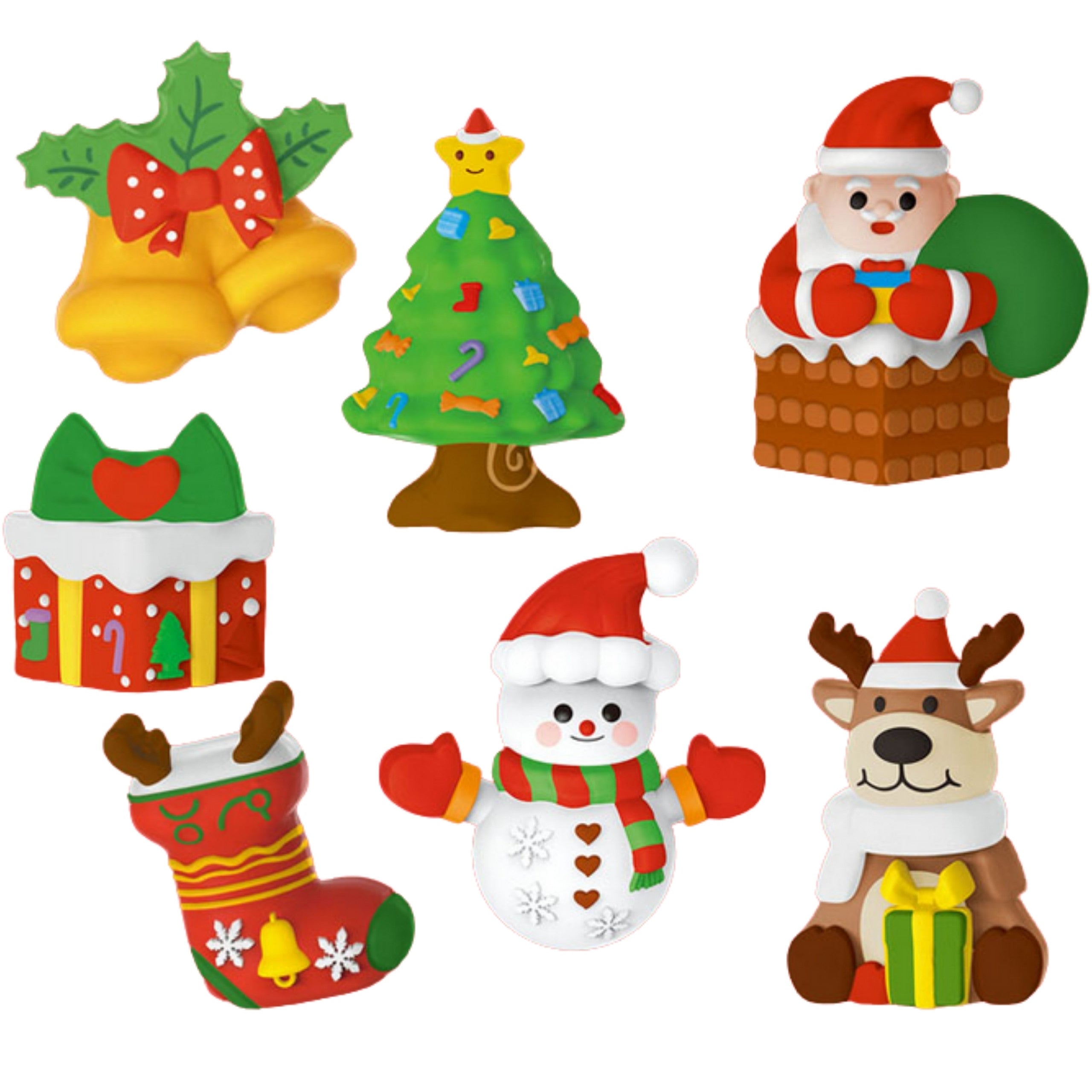 Woopie Diy Paint Craft Kit - Make Plaster Cast Figurines And Paint - Christmas Kit