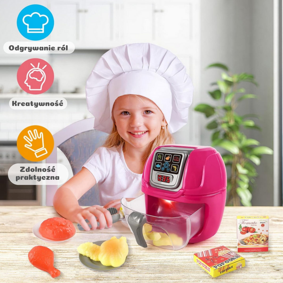 Friggitrice interattiva Woopie Air Fryer per piccoli chef