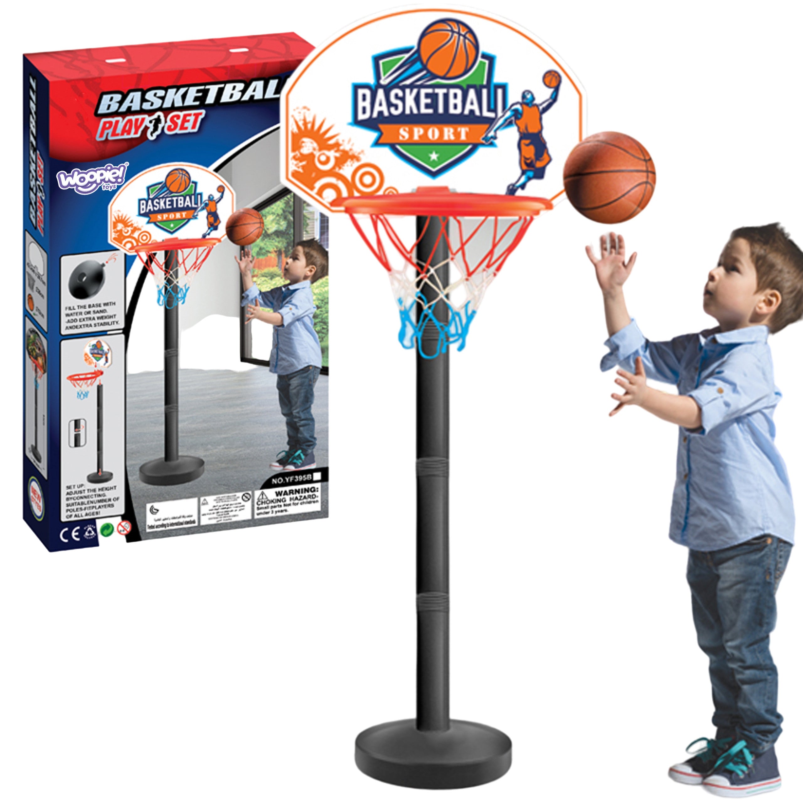 Woopie Basketball Set Ball Skill Game Cu 93cm