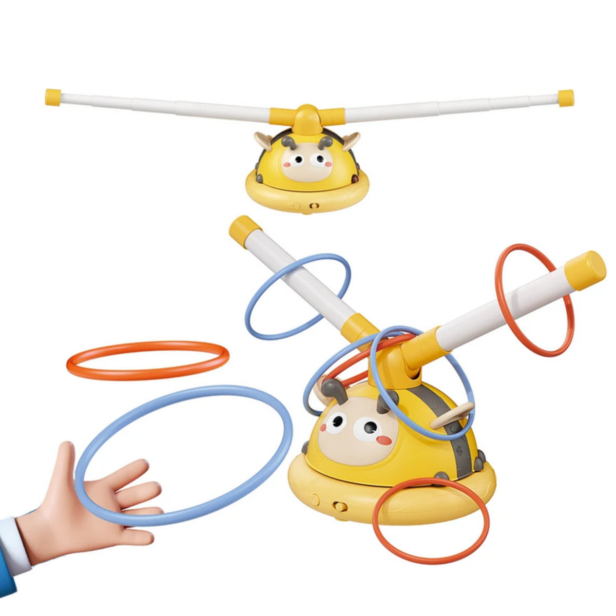 Jeu d'arcade automatique de corde à sauter de Woopie 2 dans 1 lancer à la cible d'abeille