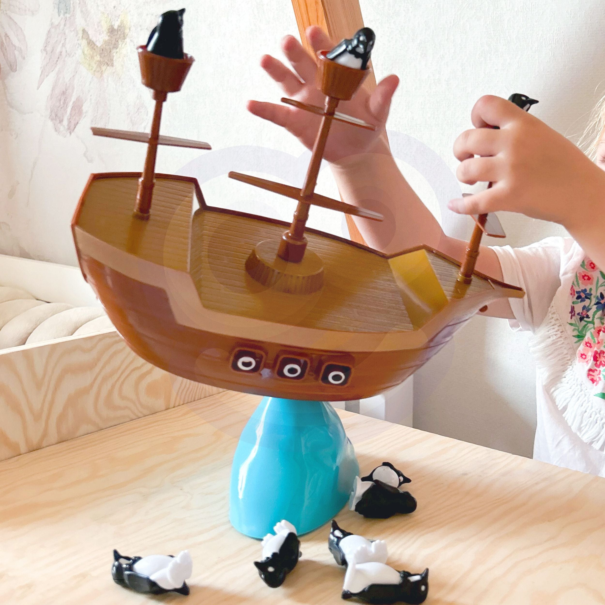 Woopie Penguin Pirate Ship Arcade Game