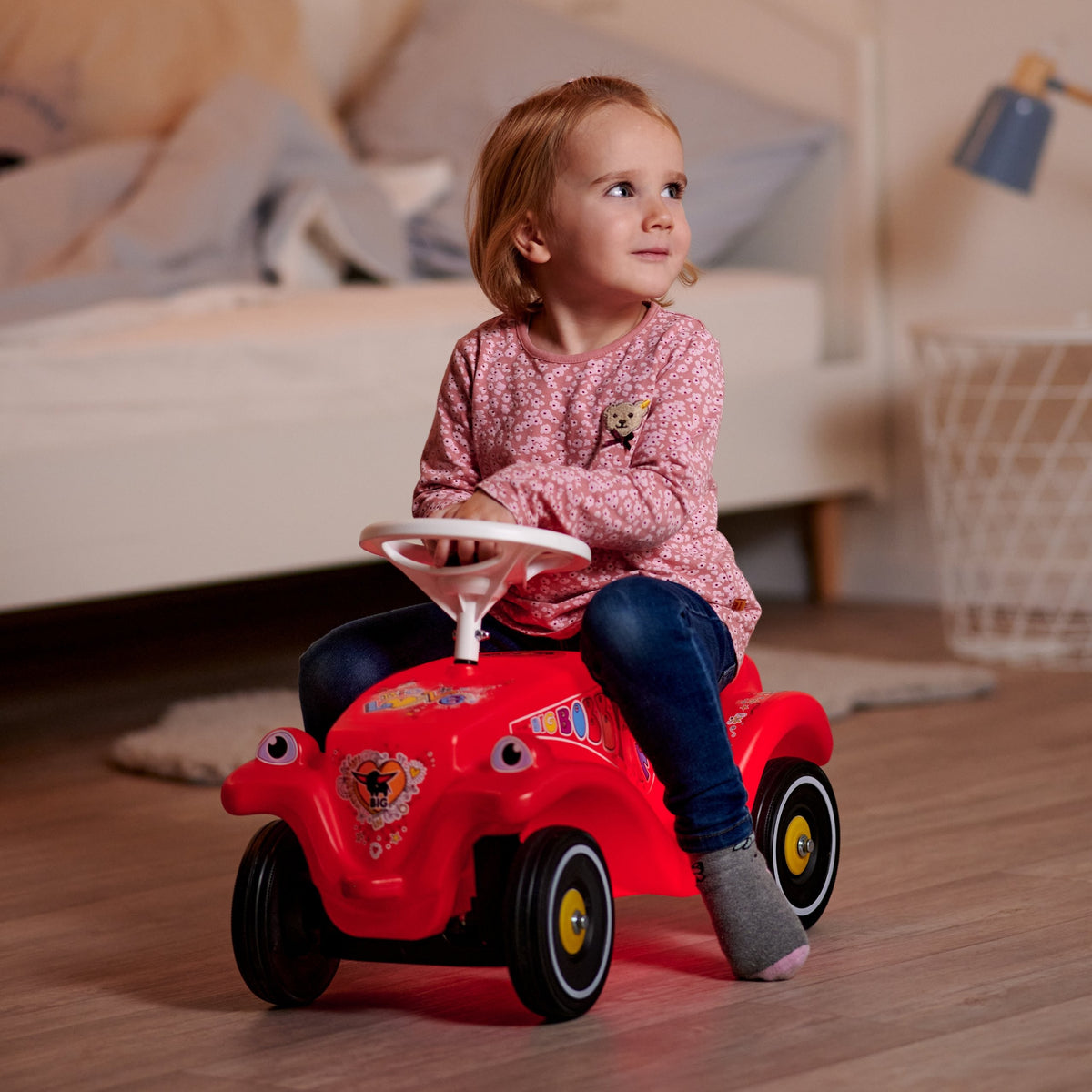 Big Bobby Car Classic Ride-on avec klaxon lumineux