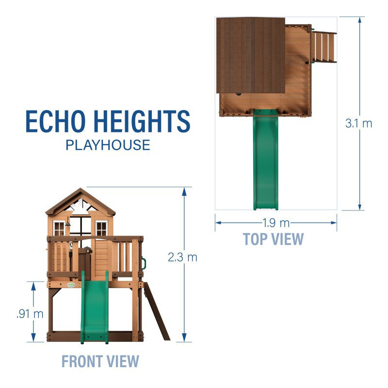 Backyard Discovery Echo Heights Drewniany plac zabaw dla dzieci w kuchni