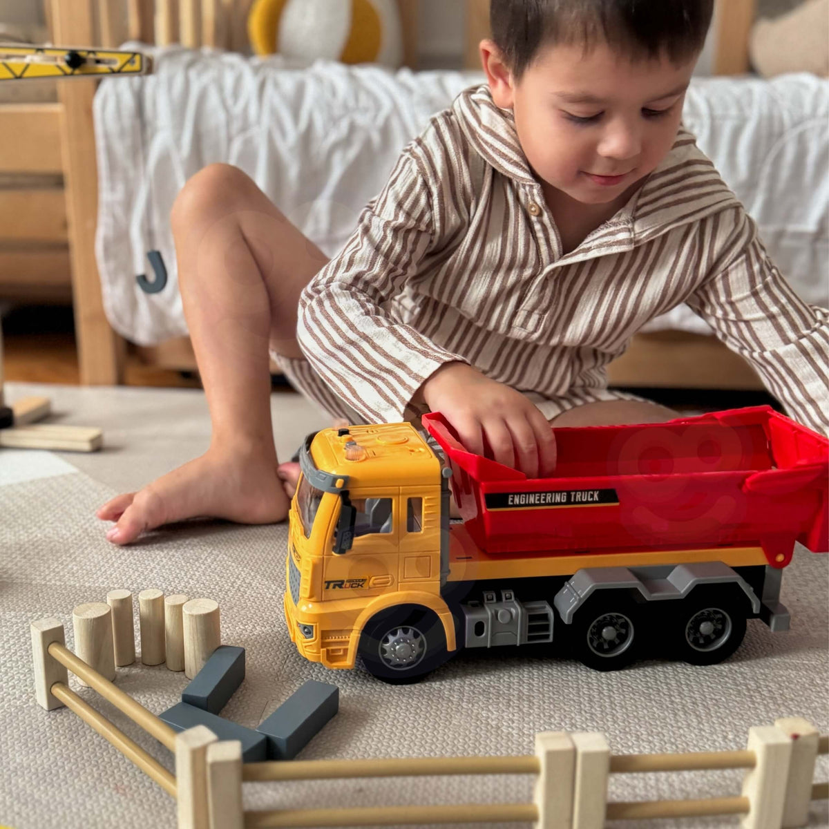 Woopie 1:12 konstruktion dumper med lys- og lydeffekter