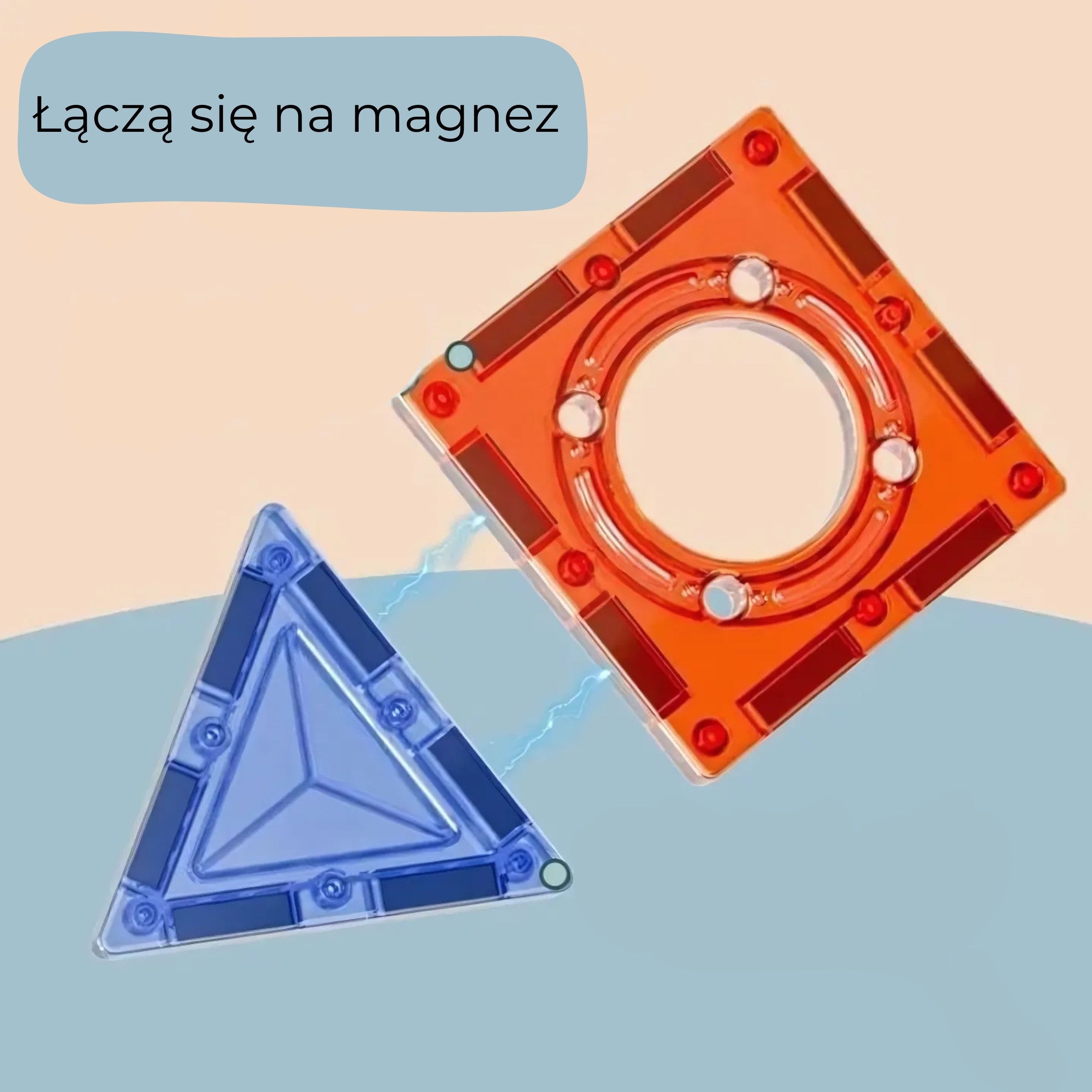 Woopie Bloques de construcción magnéticos Juego educativo 3D Pista de bolas 113 piezas.