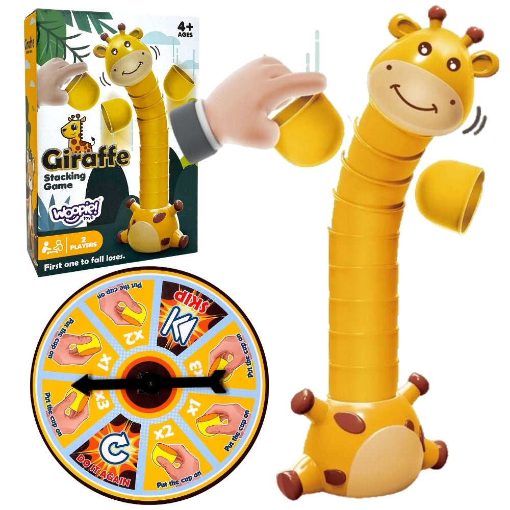 Woopie Giraffe Cup Stacking Arcade Game