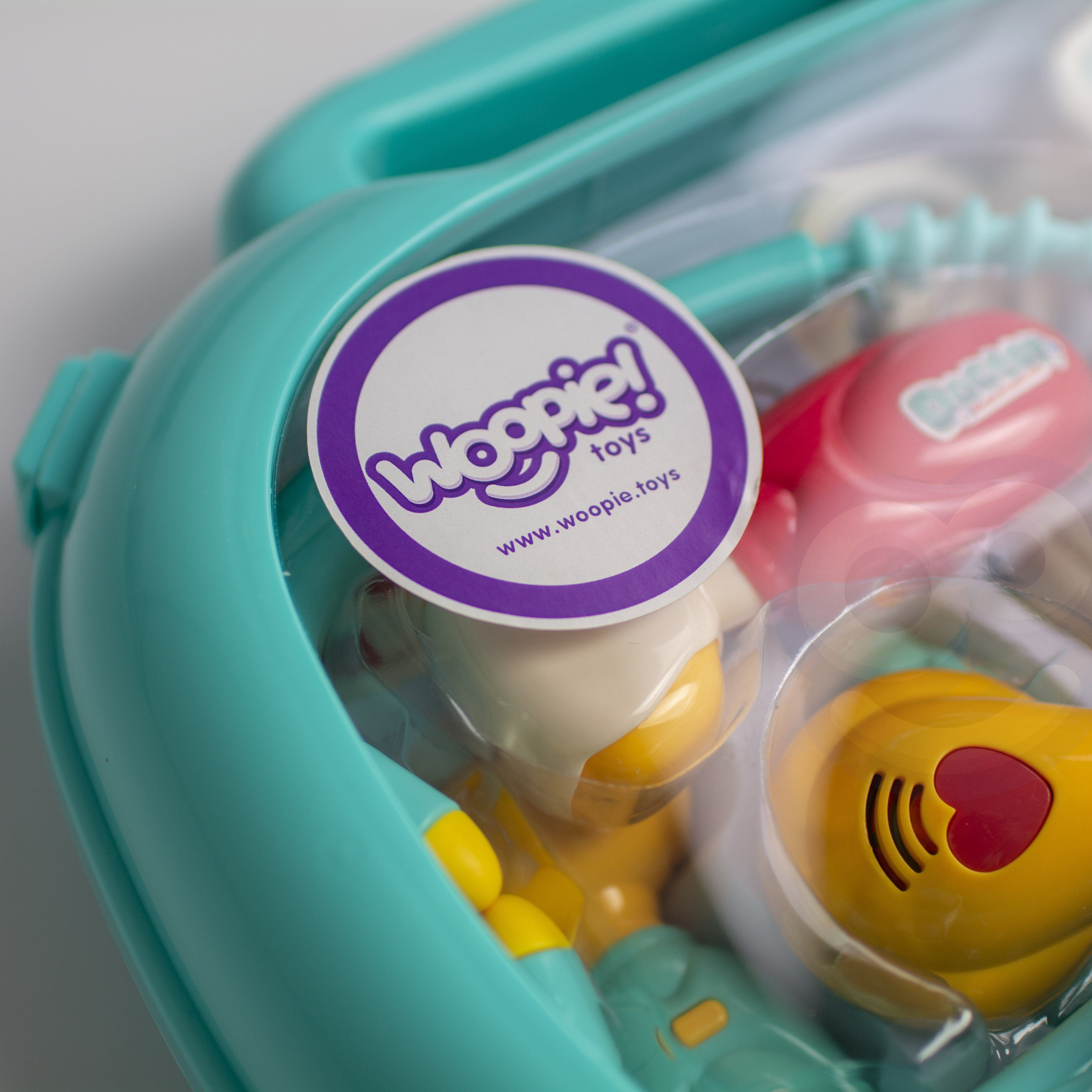 Woopie Medical Set Little Doctor Dottore in valigia Suono leggero + ACC.