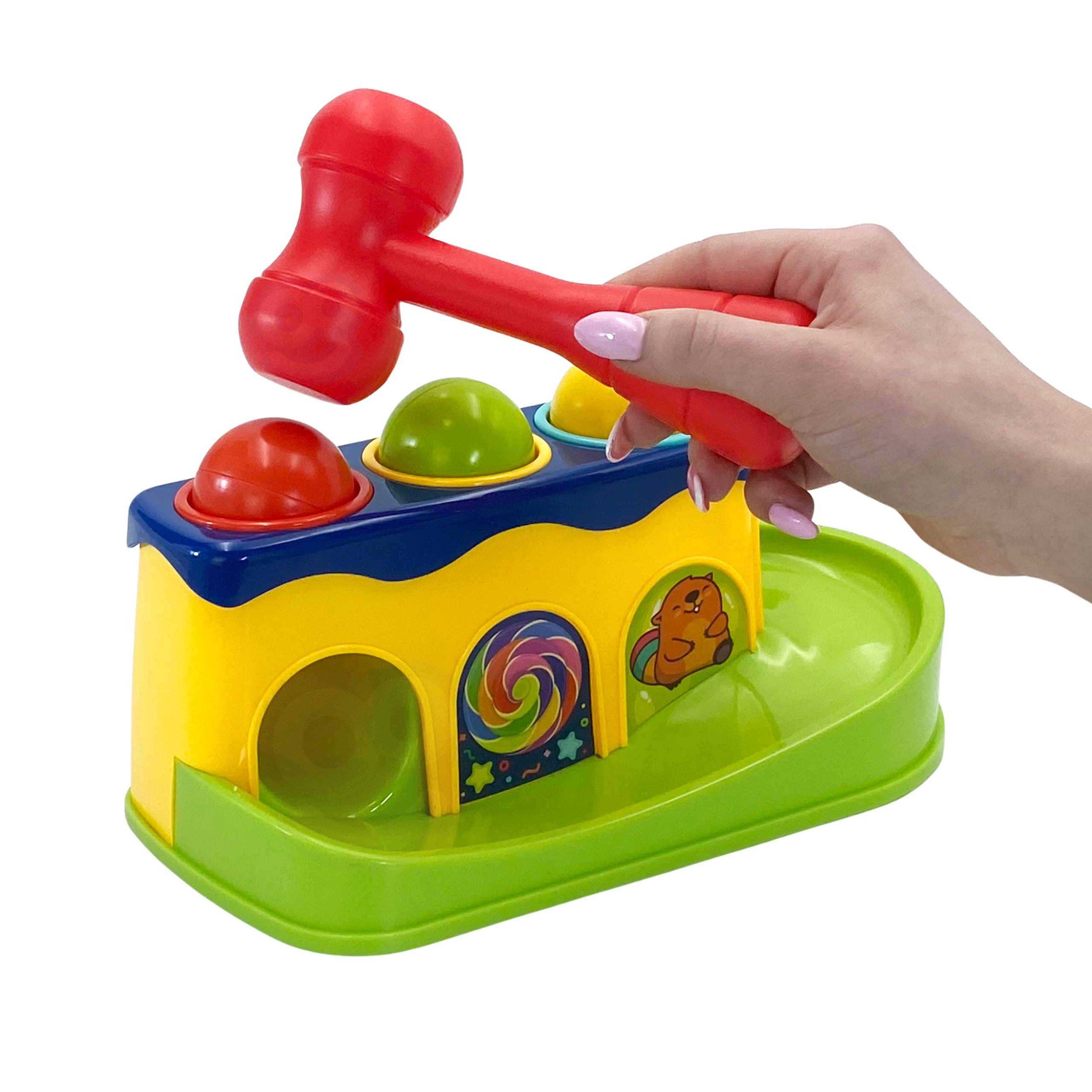 Woopie Baby Colorful Montessori Hammer Punch