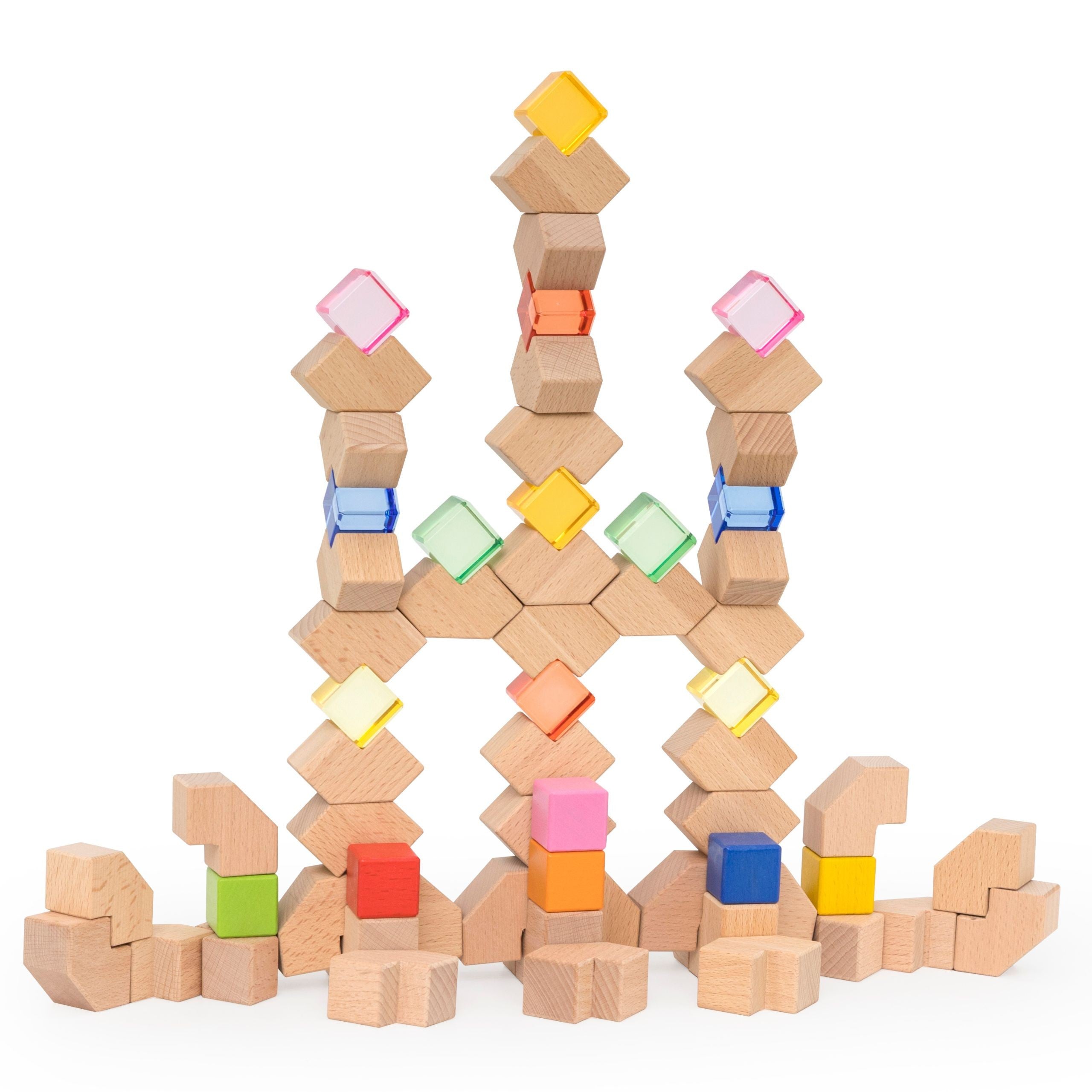 Viga Holz-Acryl-Lichtblöcke, Konstruktion, 66 Stück, 18 m+
