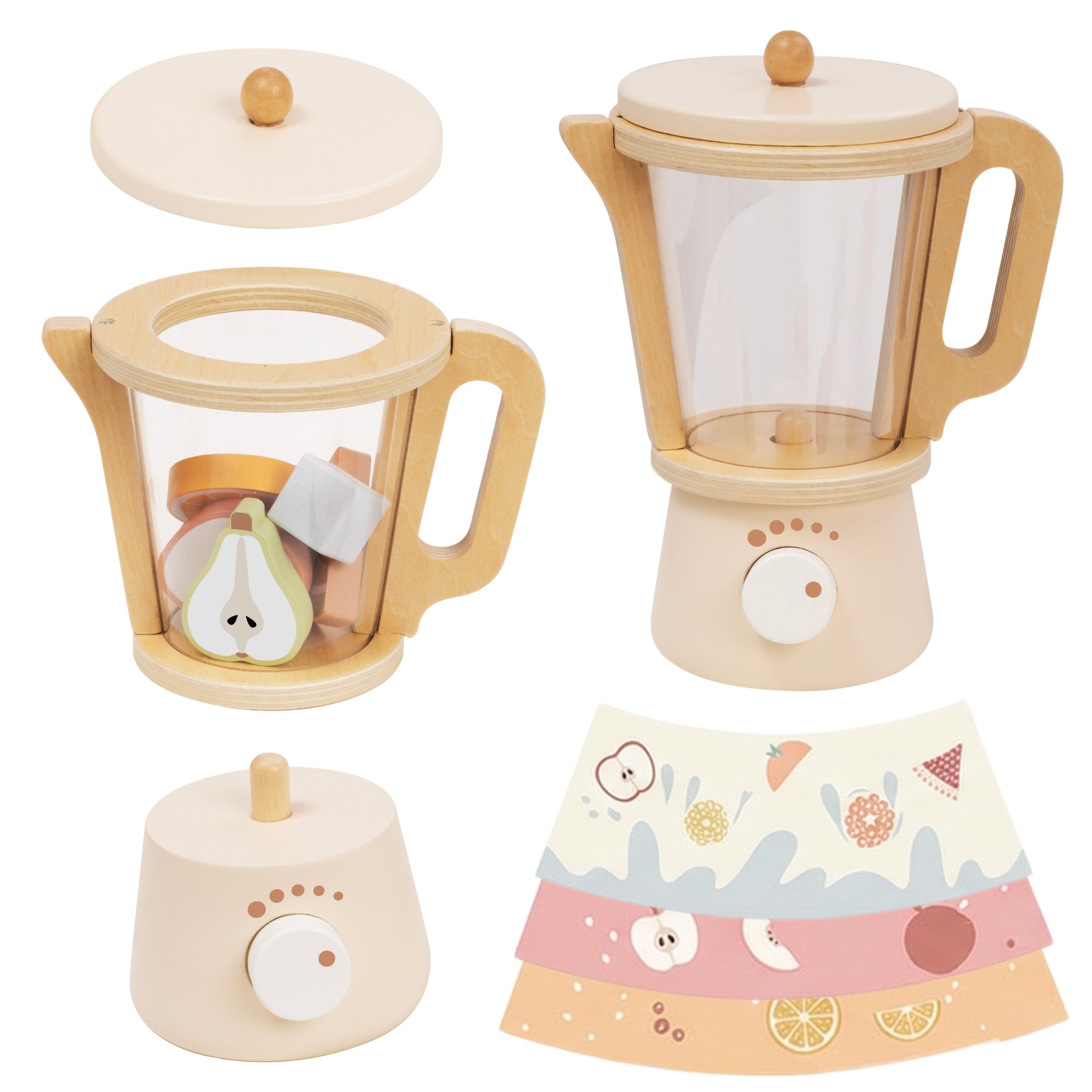 Tooky Toy Kitchen Blender With Accessories - 18 Pieces