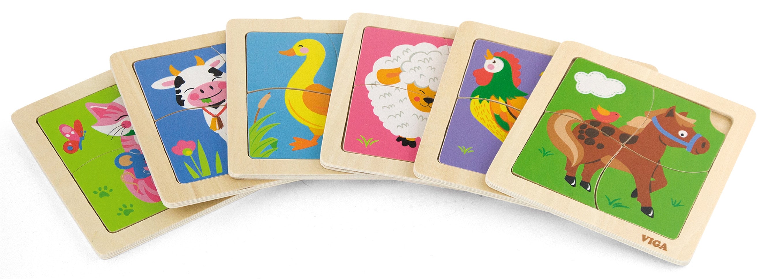 Viga Práctico Rompecabezas de Pato de Madera