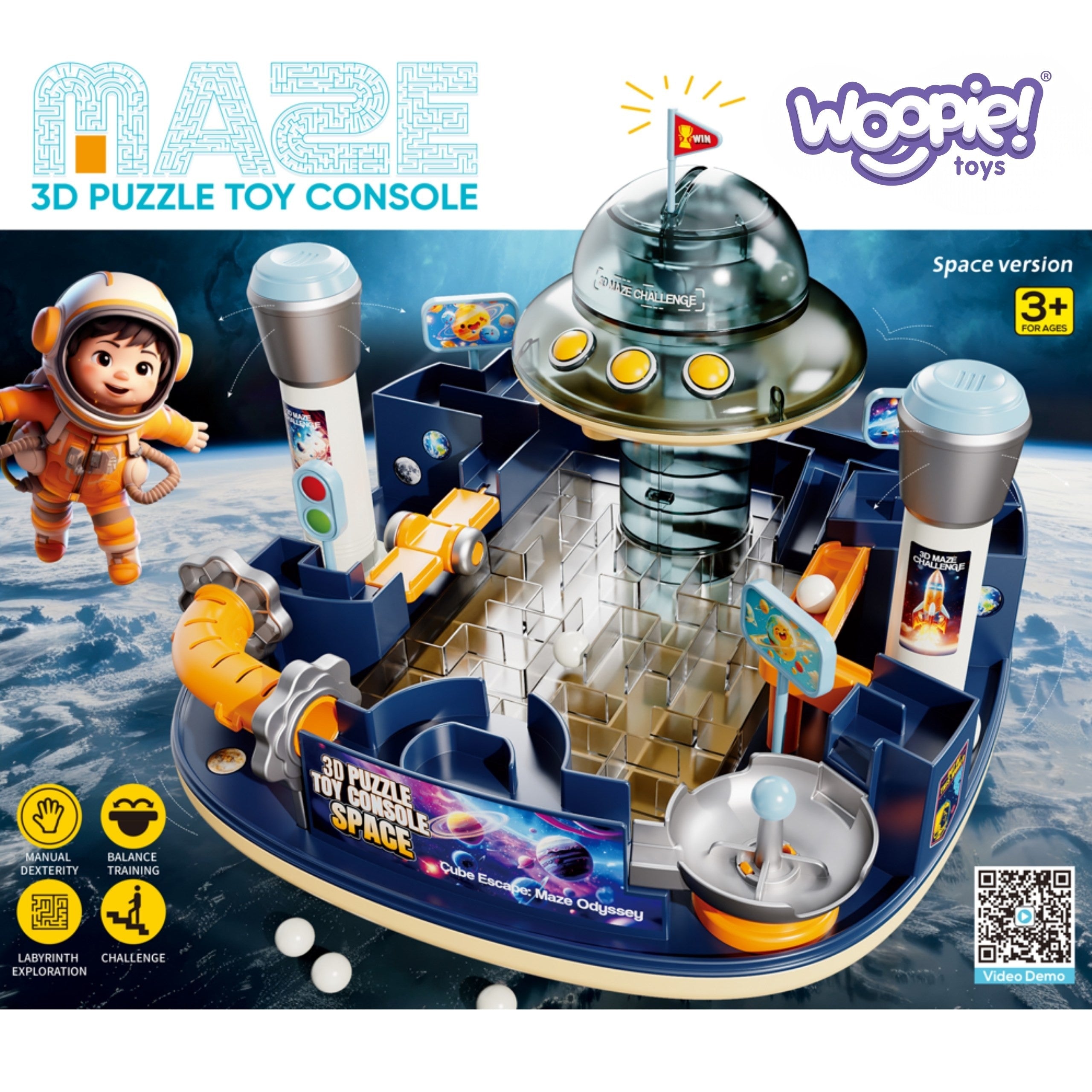 Woopie Space Maze 3d - Interactive Arcade Console