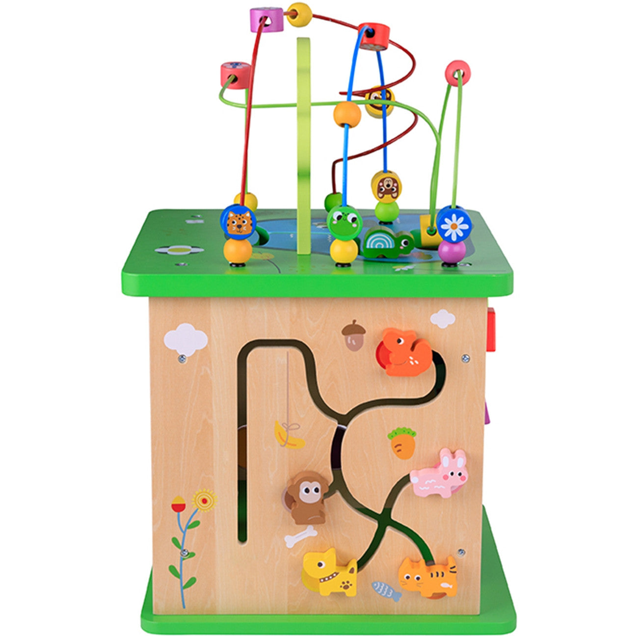 Tooky Toy Educational Cube Sorter Maze Intertwining Animals