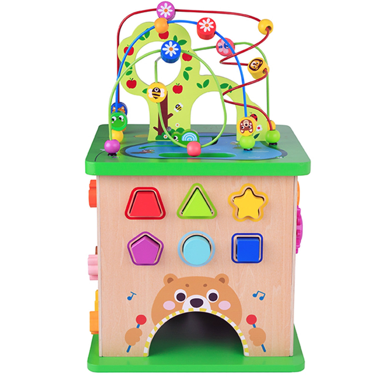 Tooky Toy Educational Cube Sorter Maze Intertwining Animals
