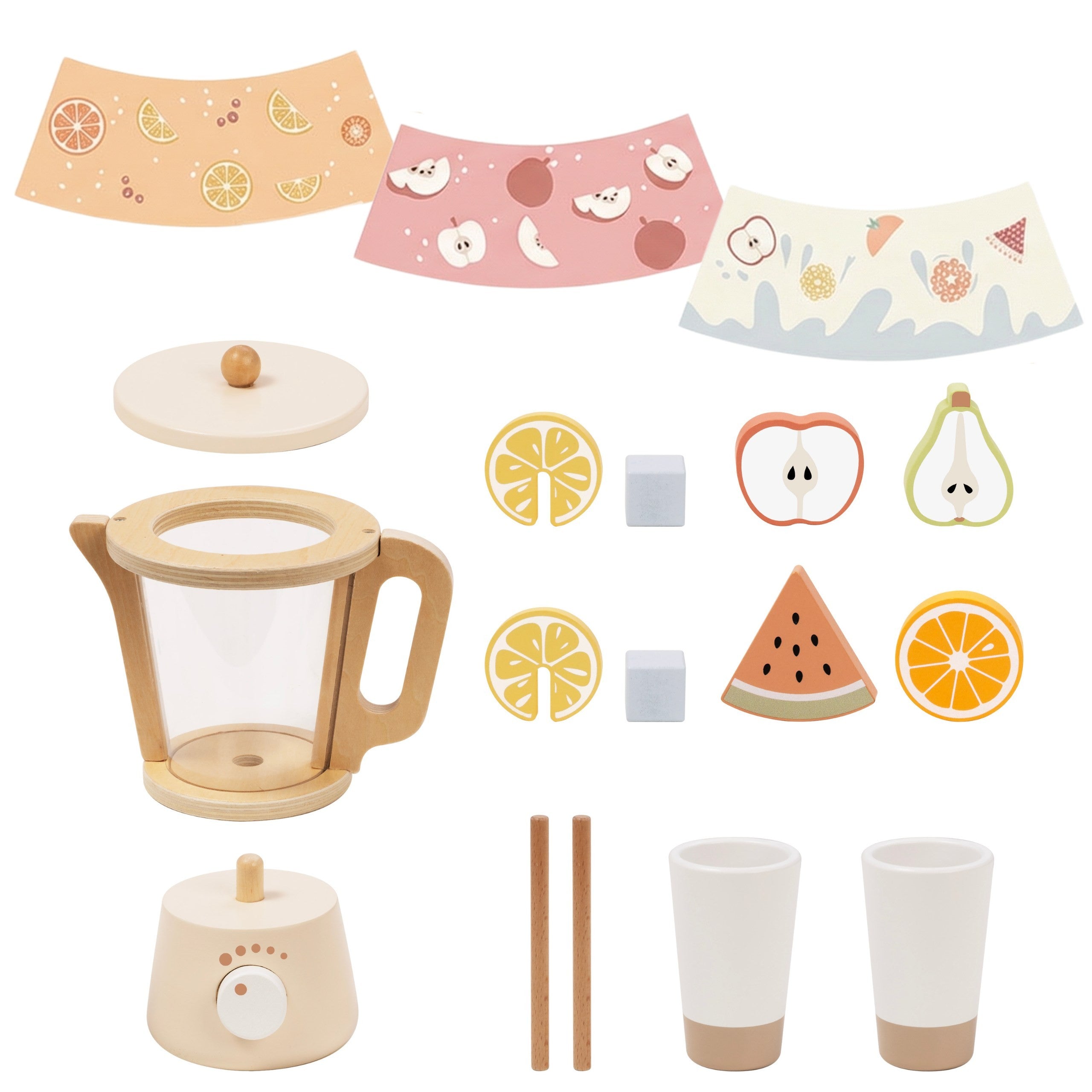 Tooky Toy Kitchen Blender With Accessories - 18 Pieces