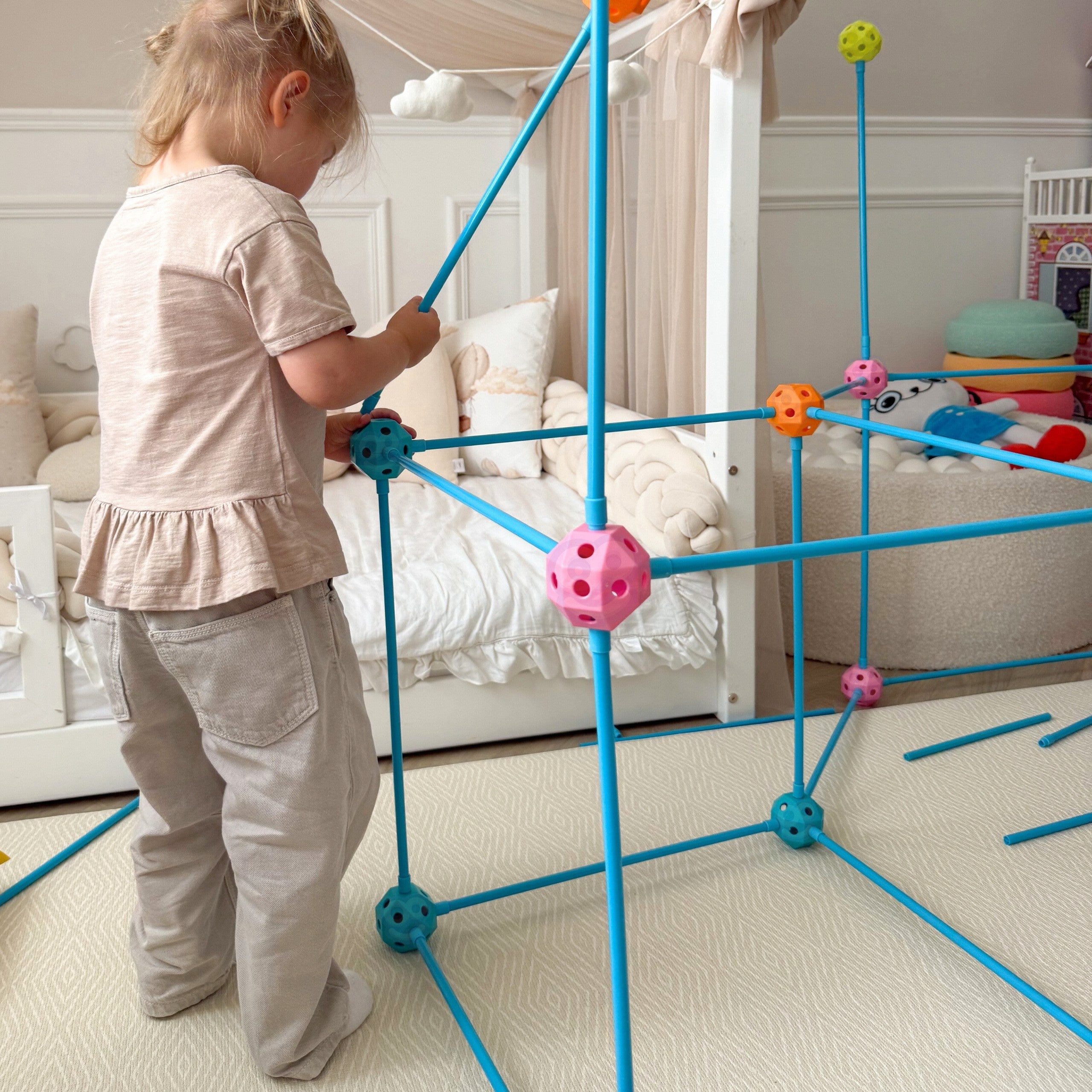 Woopie Construction Set Xxl Tent Base Tube Straws 340 Pcs.