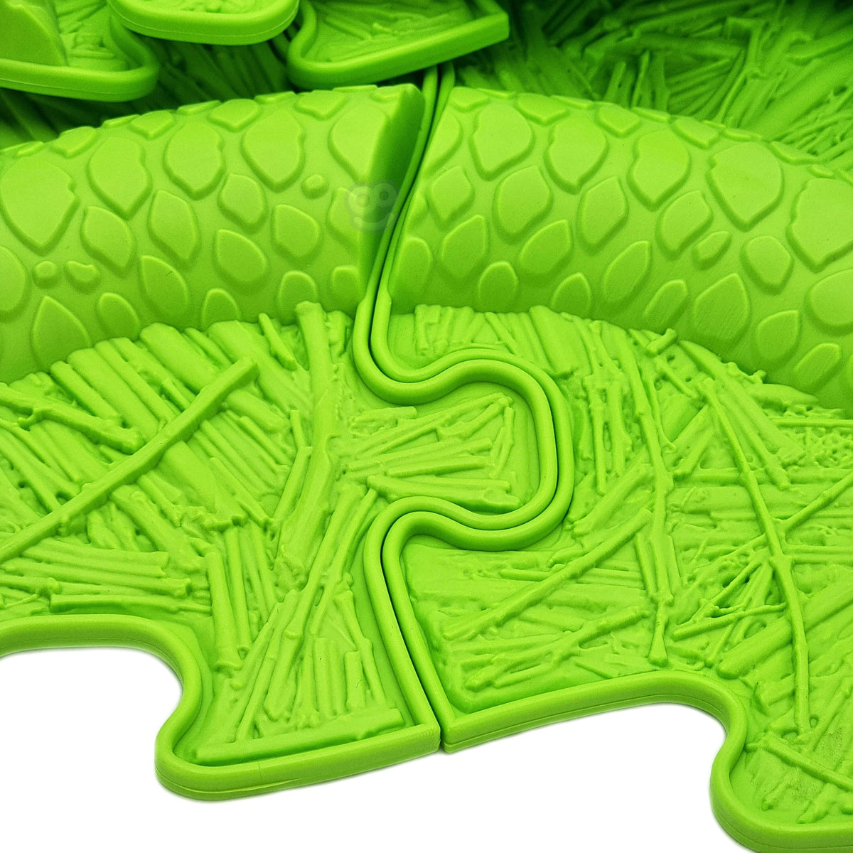 Woopie Mat Céadfach Puzal Ortaipéideach Snake Green 6 ríomhaire.
