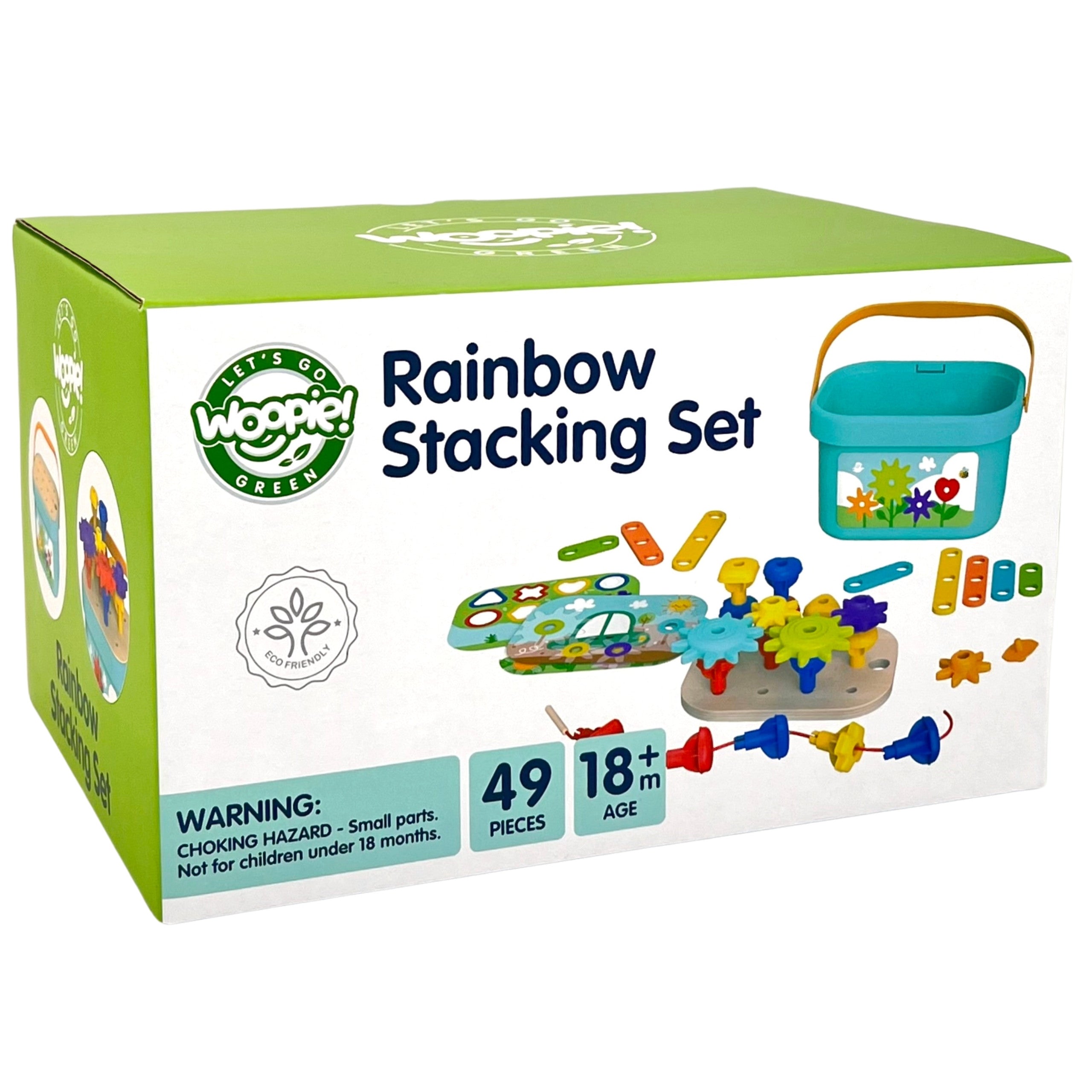 Woopie Green Montessori 12-w-1 pudełko do budowy silników Fsc