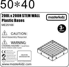 Painéal Balla Bhord Eolaíochta Masterkidz Creative Stem 20x20 Cm Gan Painéal Gléasta