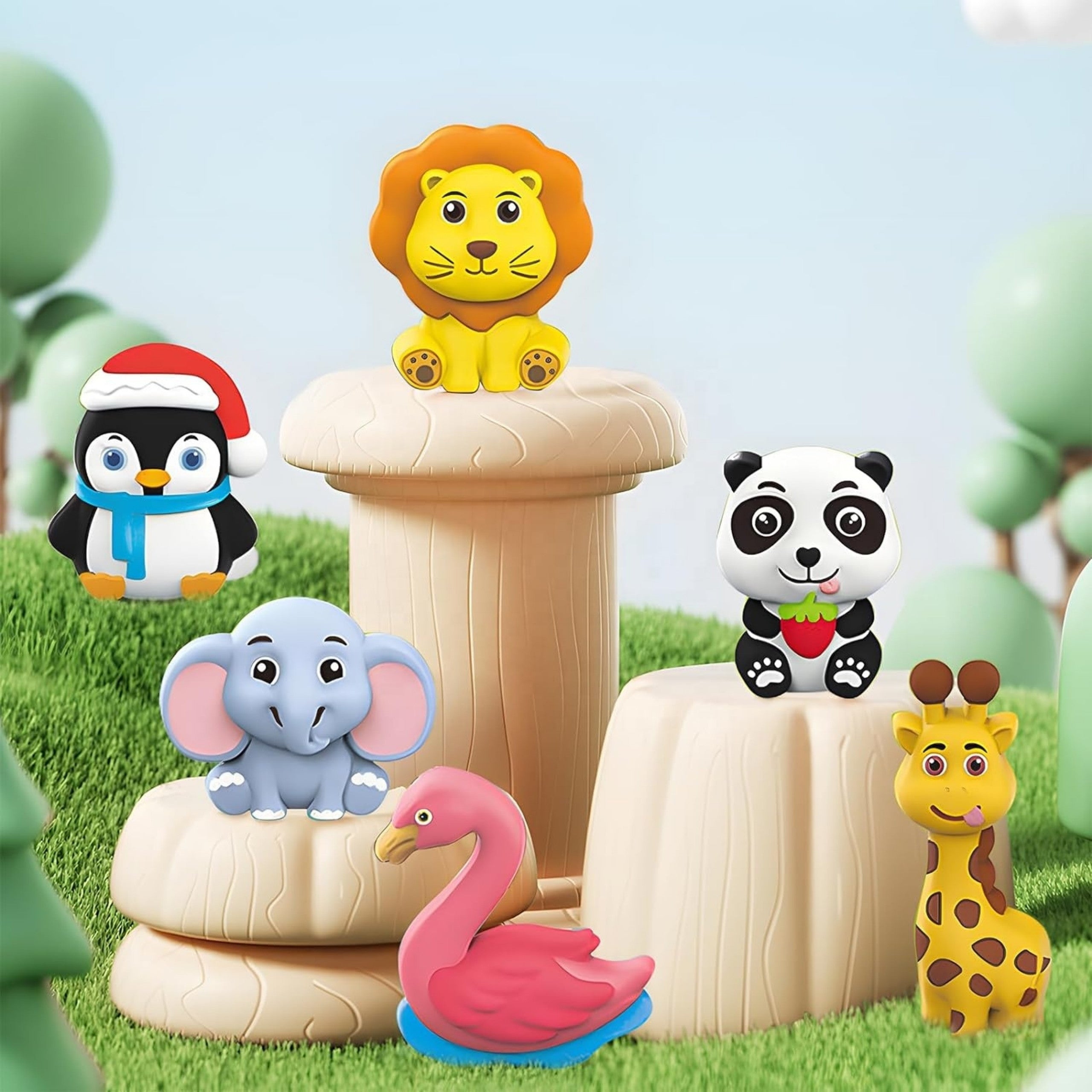 Kit d'artisanat de peinture bricolage Woopie - Fabriquez des figurines et de la peinture en plâtre - Kit d'animaux