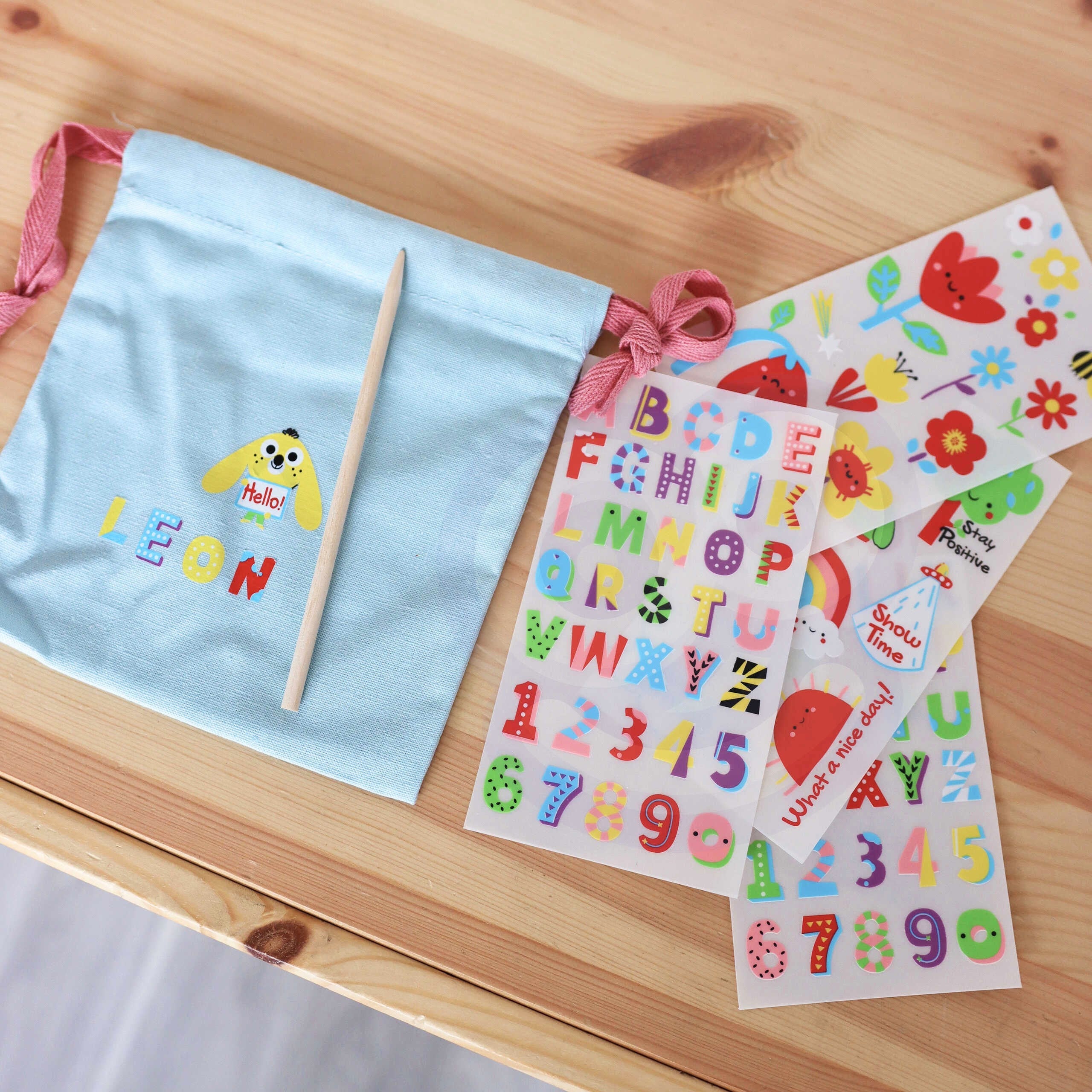 Woopie Art&fun Diy Bag Decorating Kit - Make A Bag With Your Child's Name
