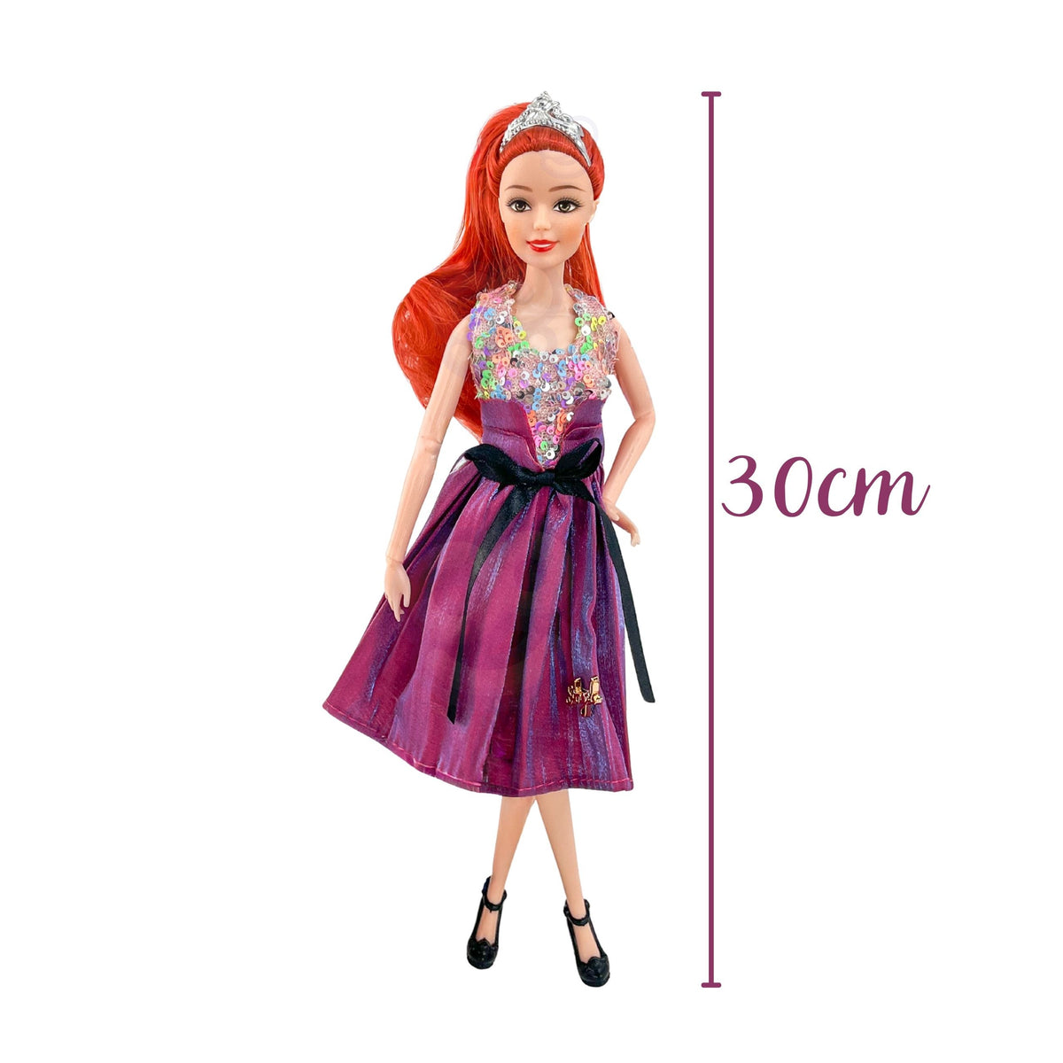 Woopie Royal Emi Style Fashion Doll 32 cm - Elegante principessa in abito rosa + accessori