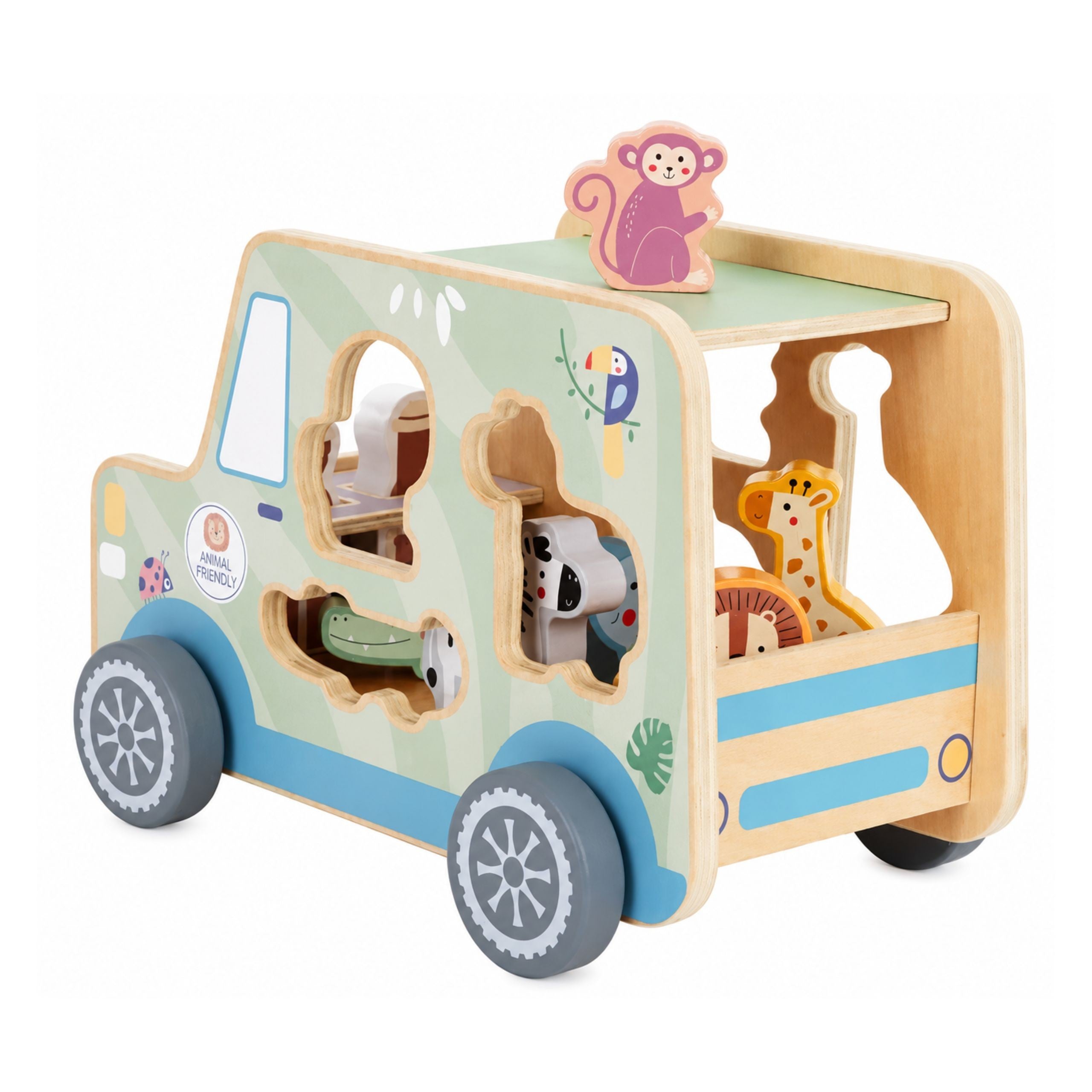 Tooky Toy Safarii Cube d'activité en voiture