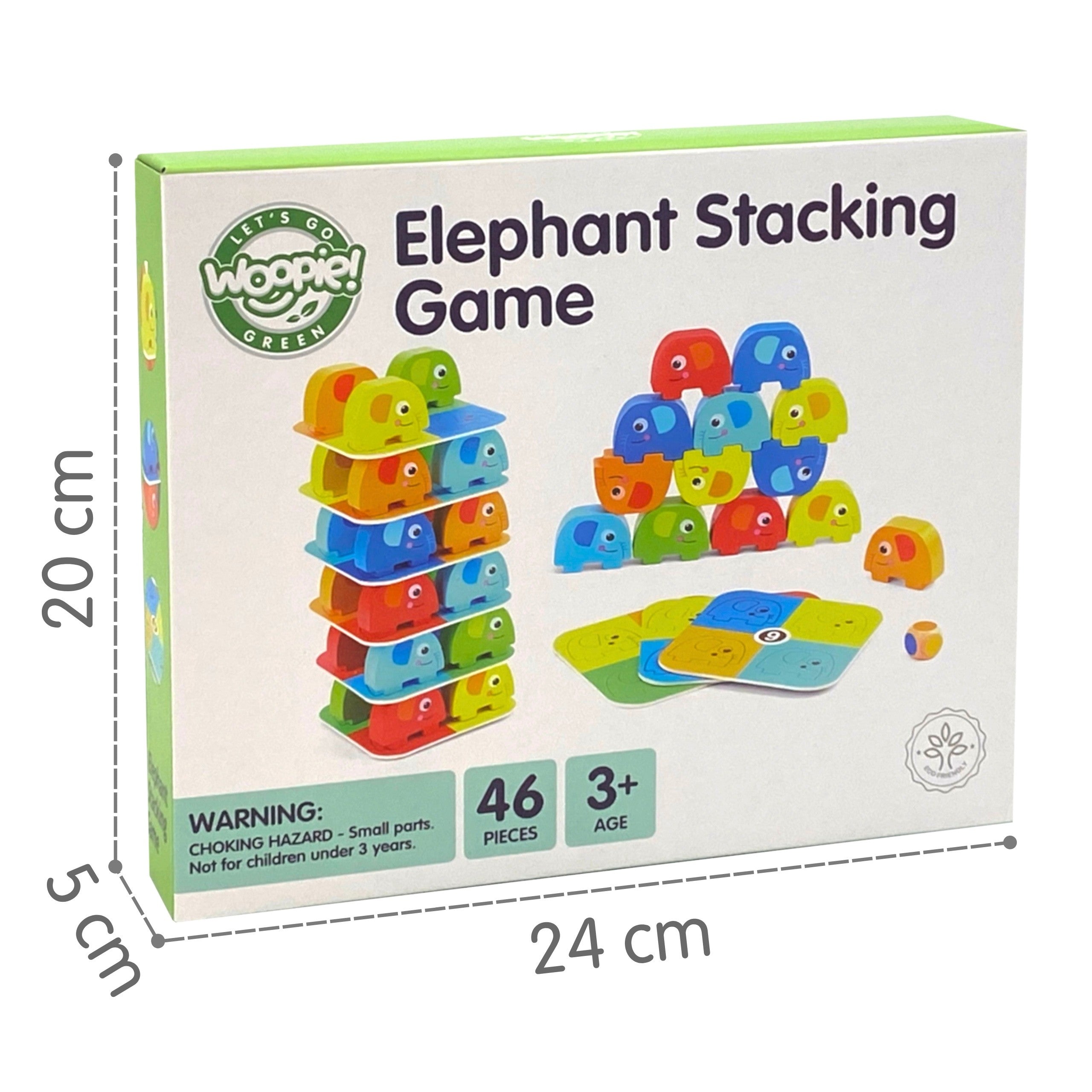 Woopie Green Elephant On Elephant Fsc Arcade Game