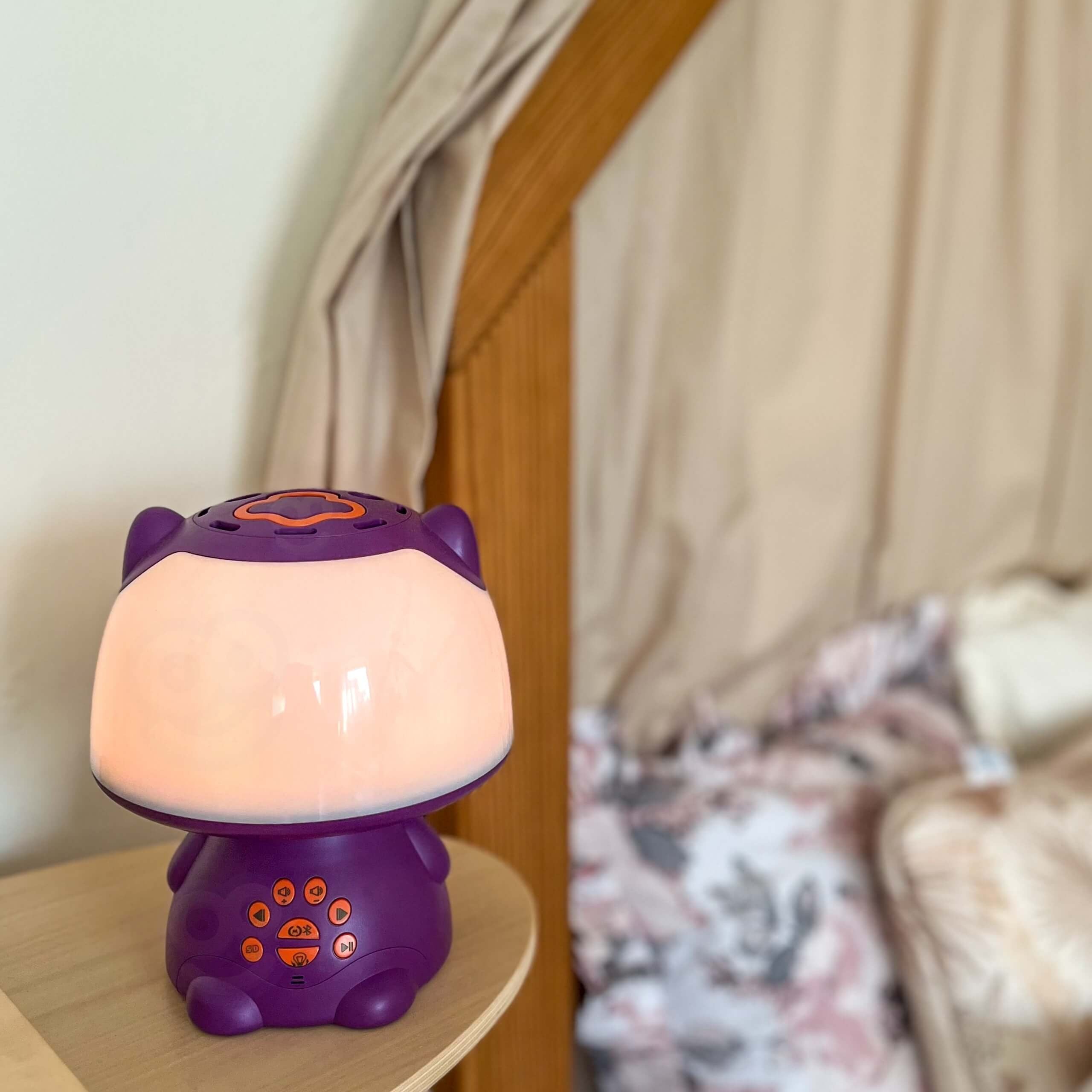 Woopie Lampe Rgb Multifonctionnelle Haut-Parleur Bluetooth Karaoké Modulateur Vocal Carte SD Aux Violet