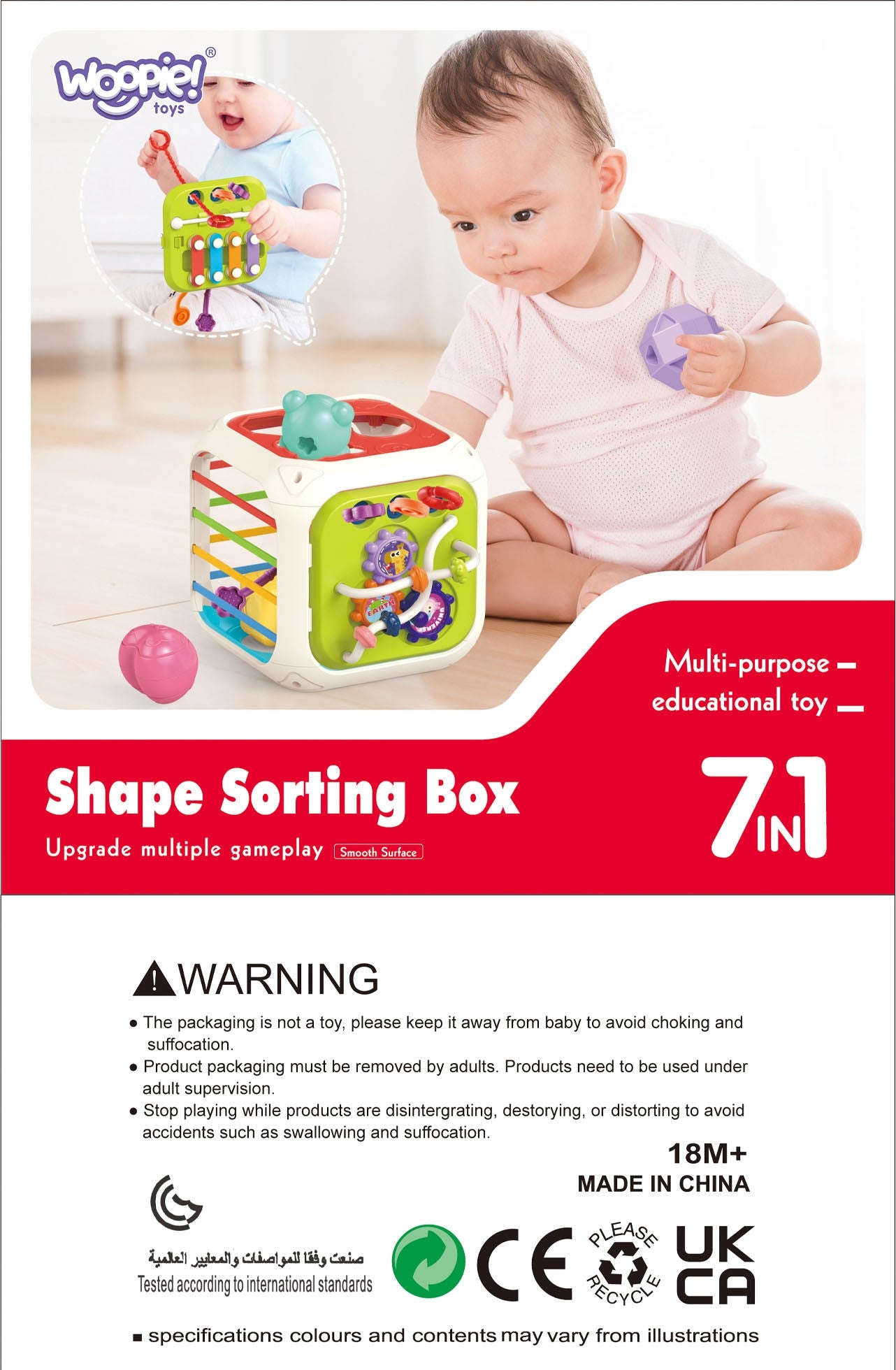 Woopie Baby Sensory Educational Activity Cube