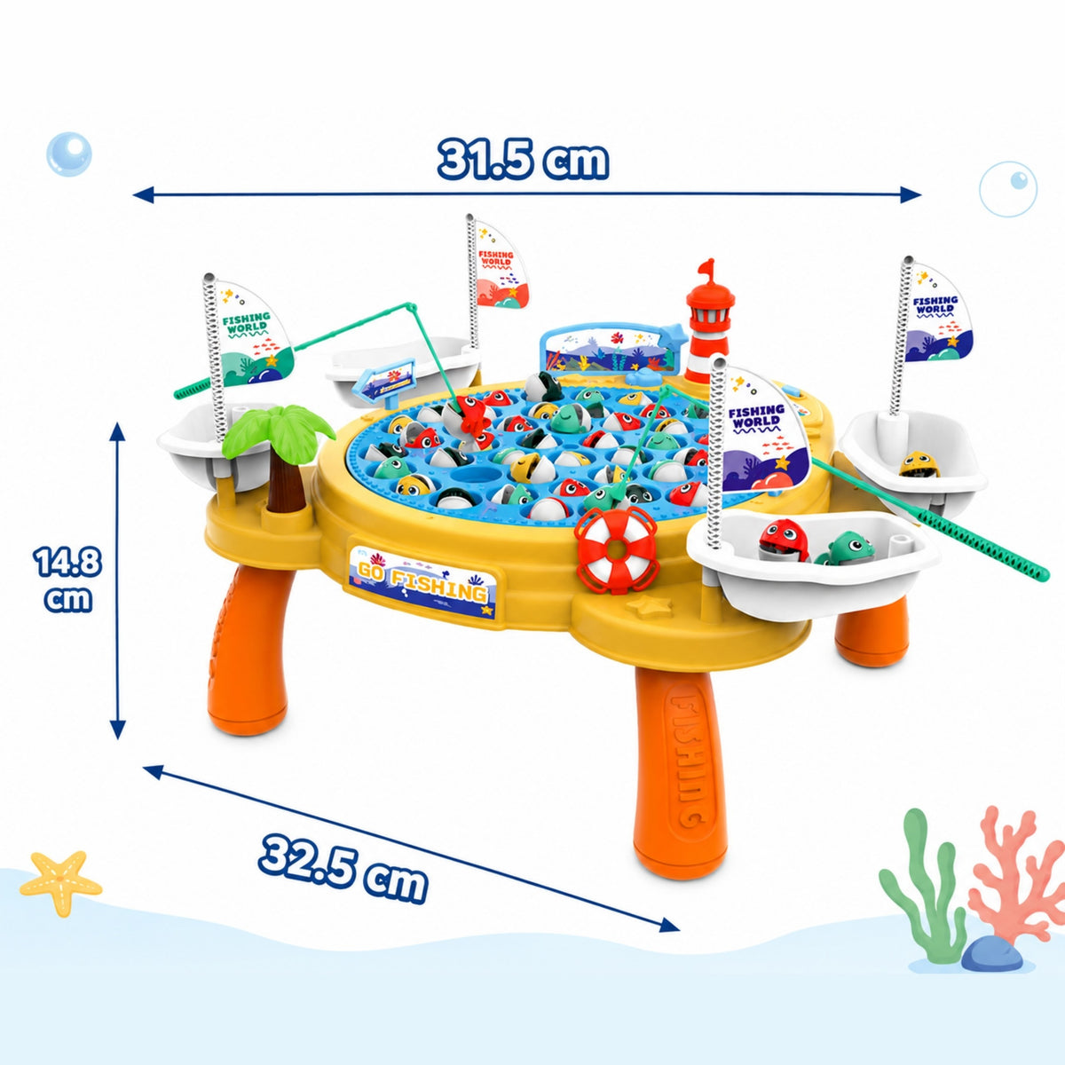 Jeu de table de pêche pirate magnétique interactif Woopie