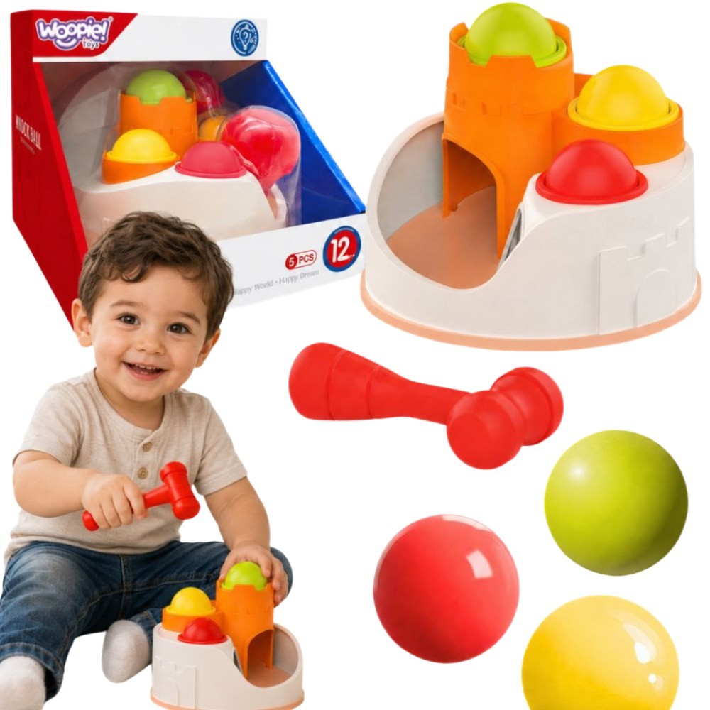 Woopie Punch Lock Balls Hammer Educational Toy 12m+